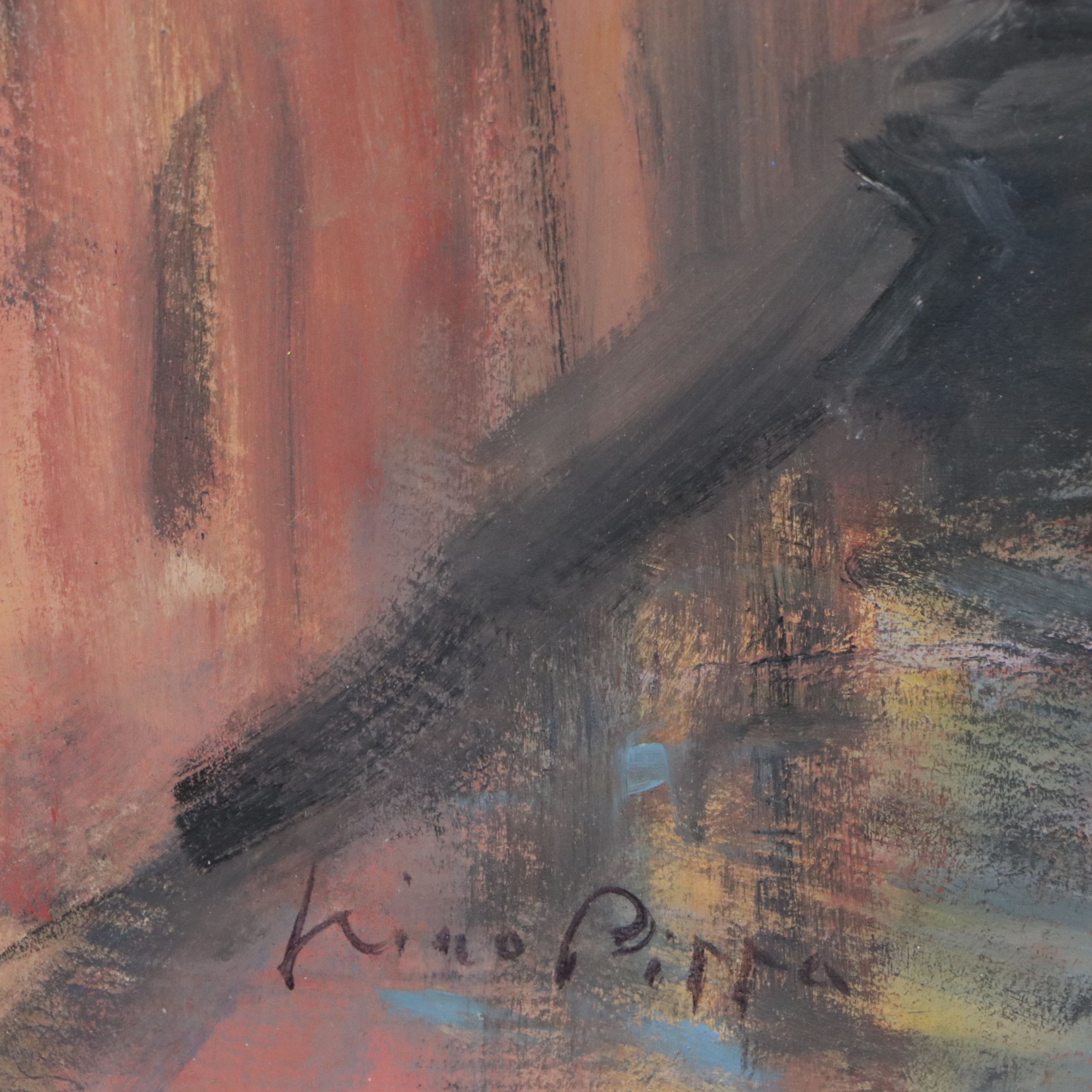 Nino Pippa Oil Painting "Venezia - Chiesa San Zanipolo," 2018