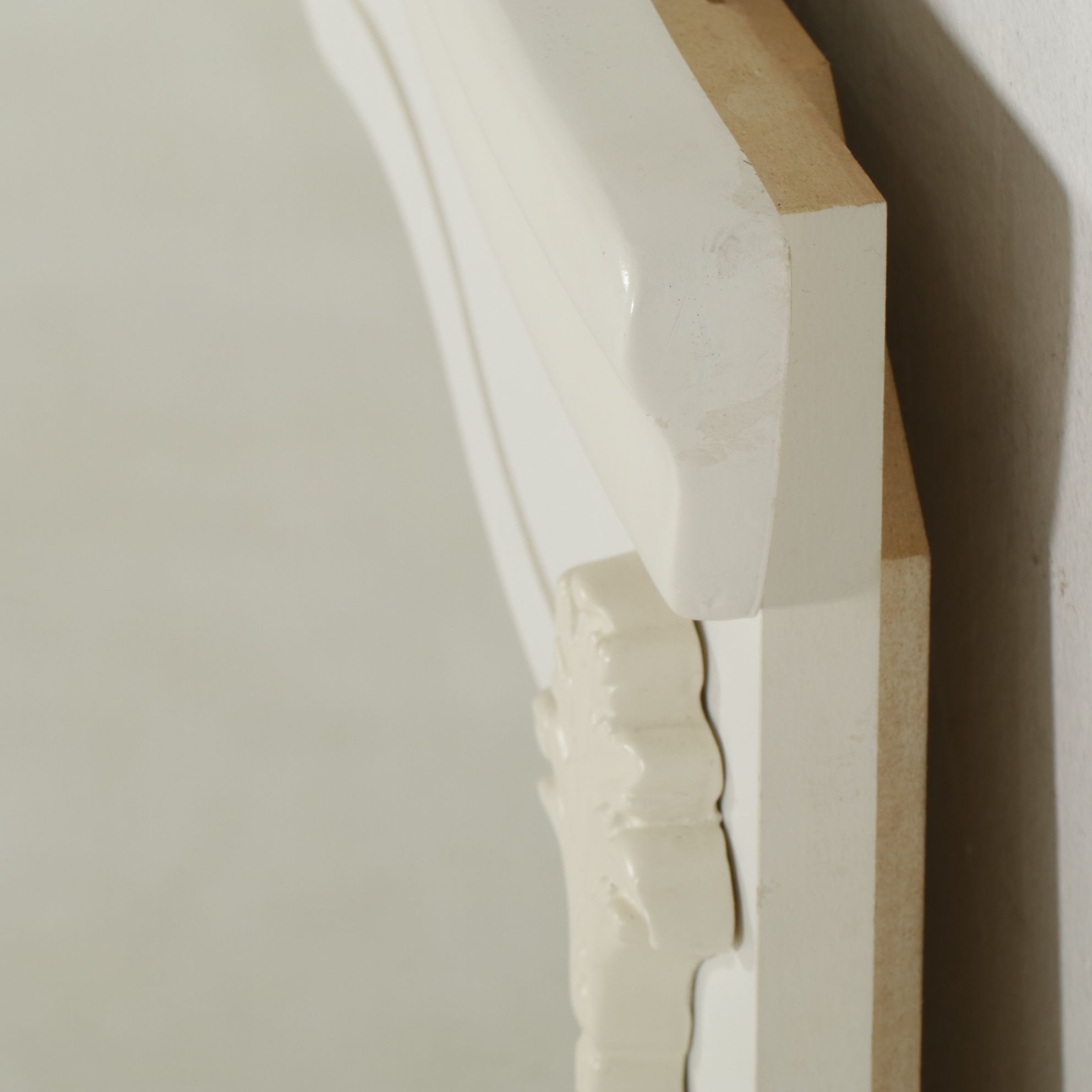 White-Painted Dresser Mirror