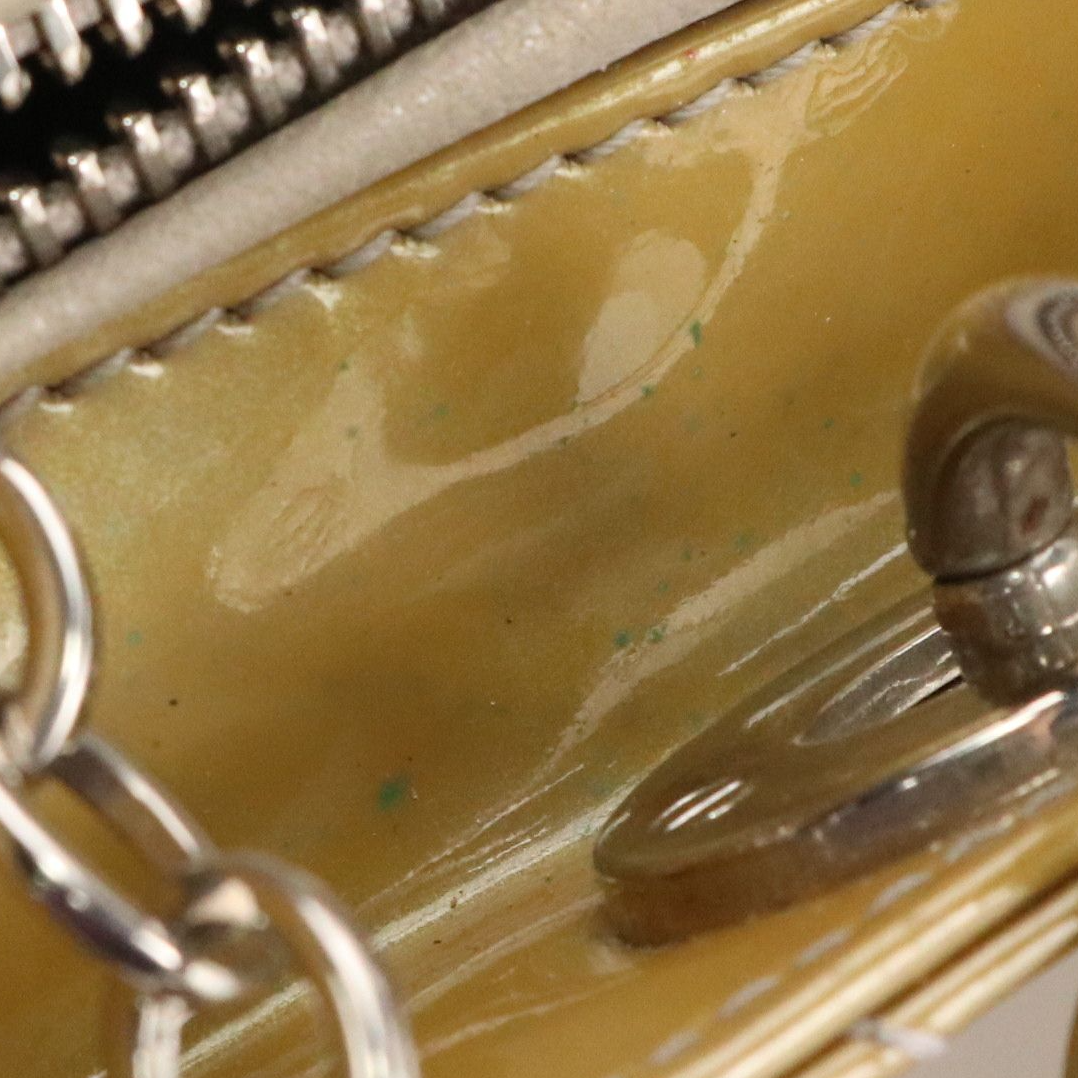 Christian Dior Small Lady Dior Handbag in Gold Cannage Quilted Patent Leather