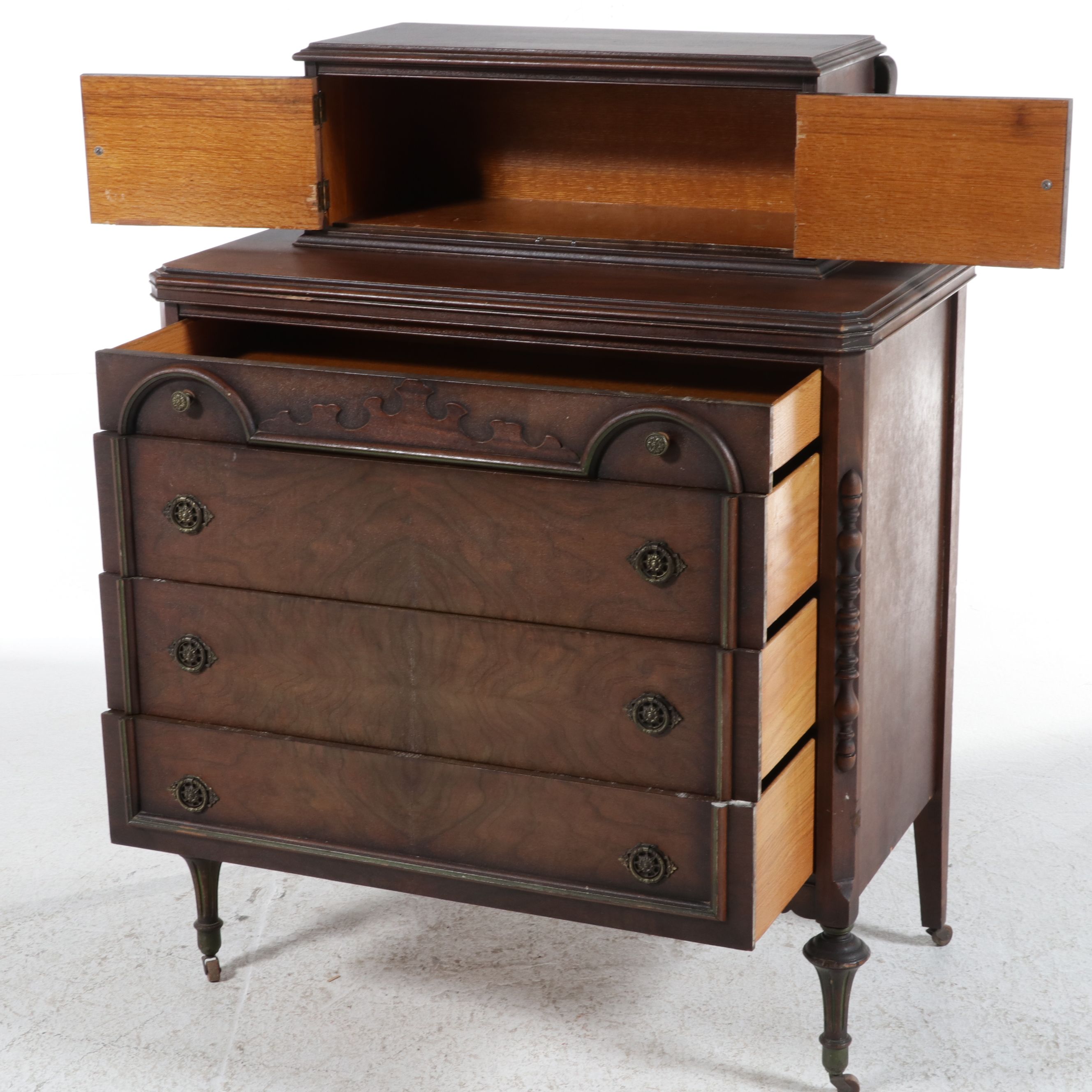 Victorian Style Tall Chest, Early 20th Century