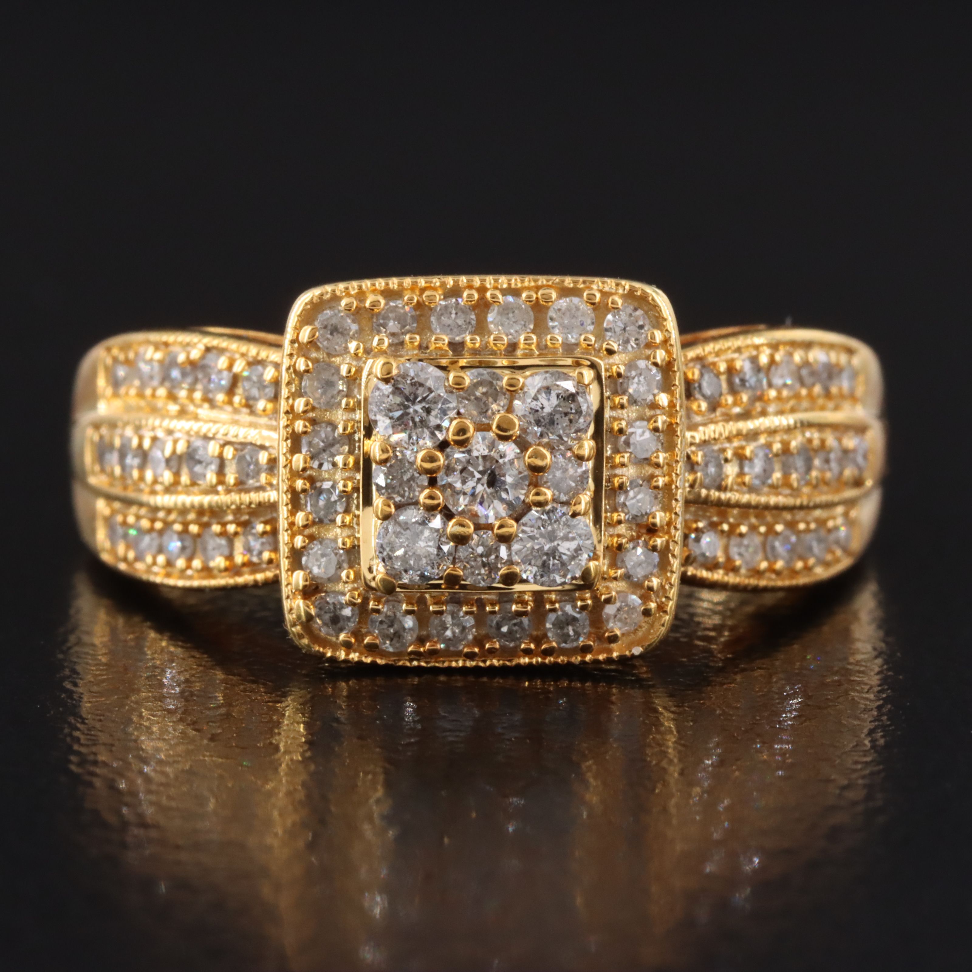 10K 0.50 CTW Diamond Ring