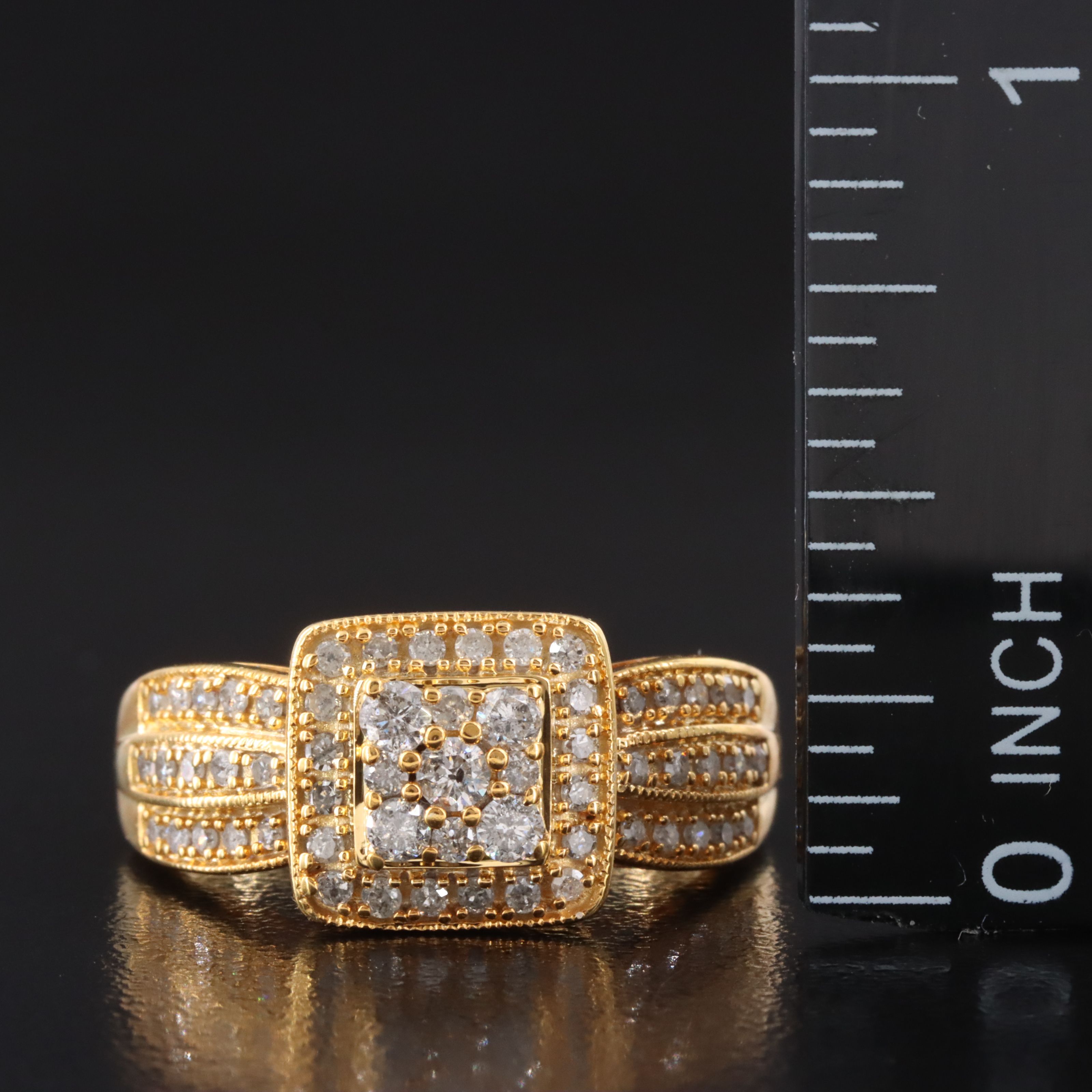 10K 0.50 CTW Diamond Ring