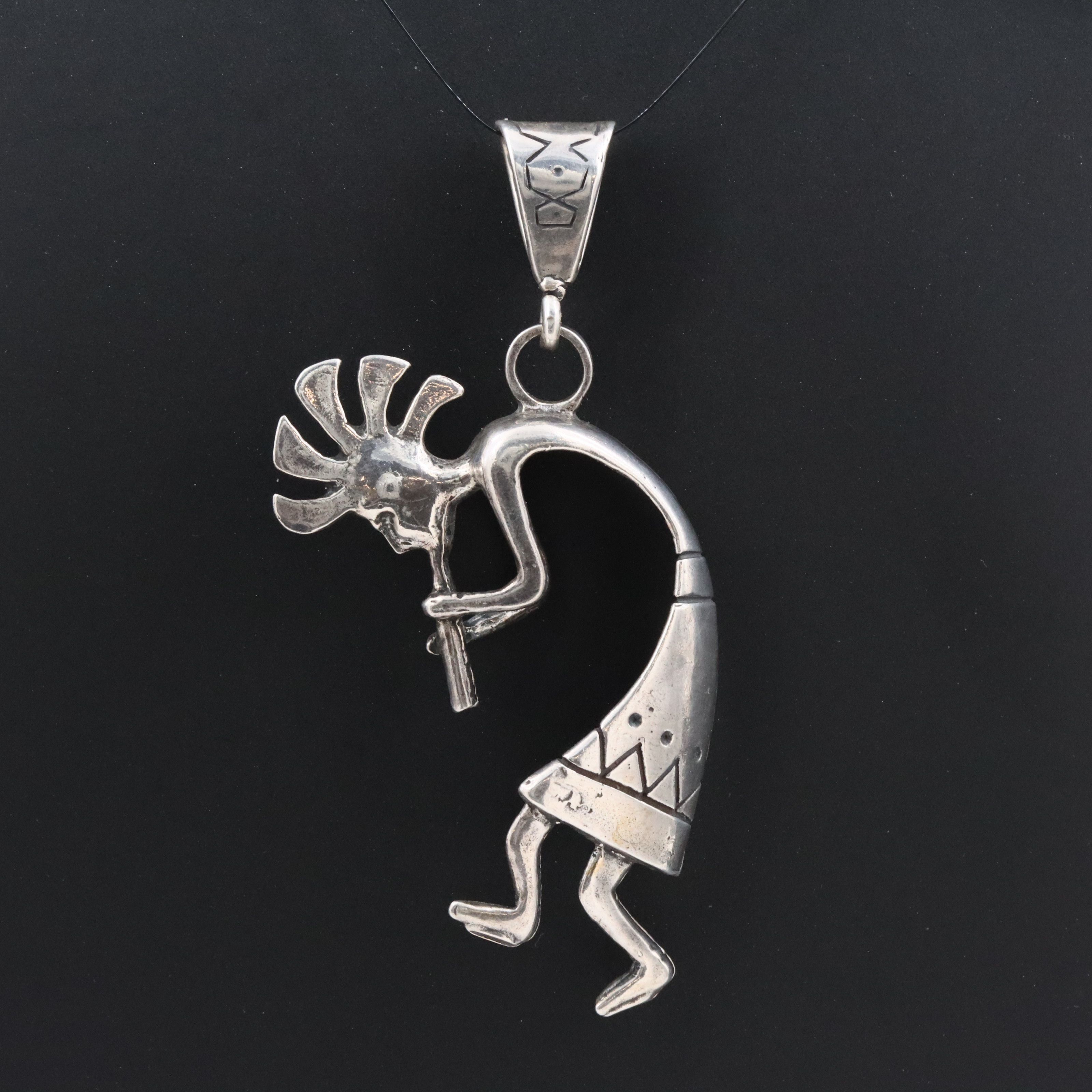 Southwestern Masha Sterling Kokopelli Pendant