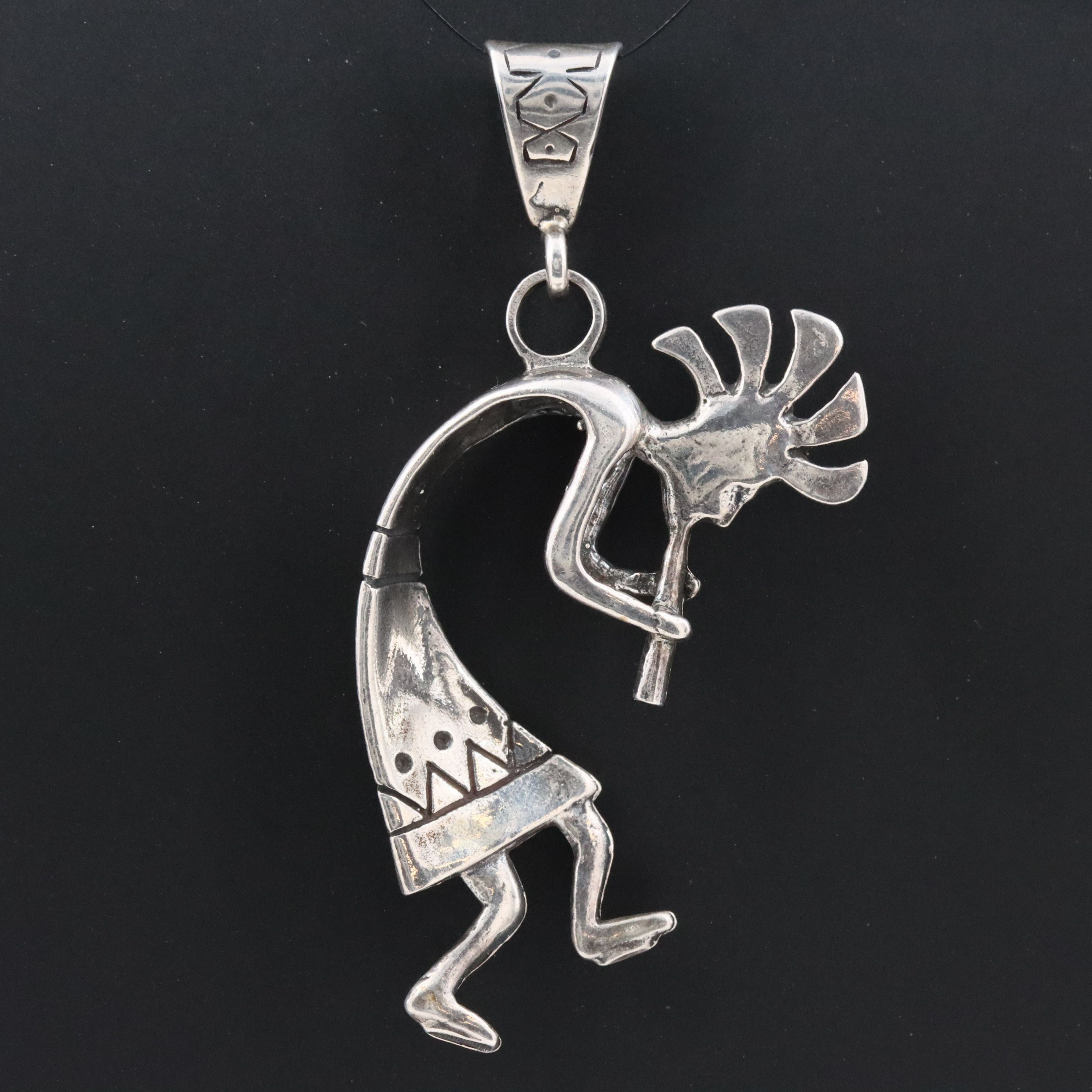 Southwestern Masha Sterling Kokopelli Pendant