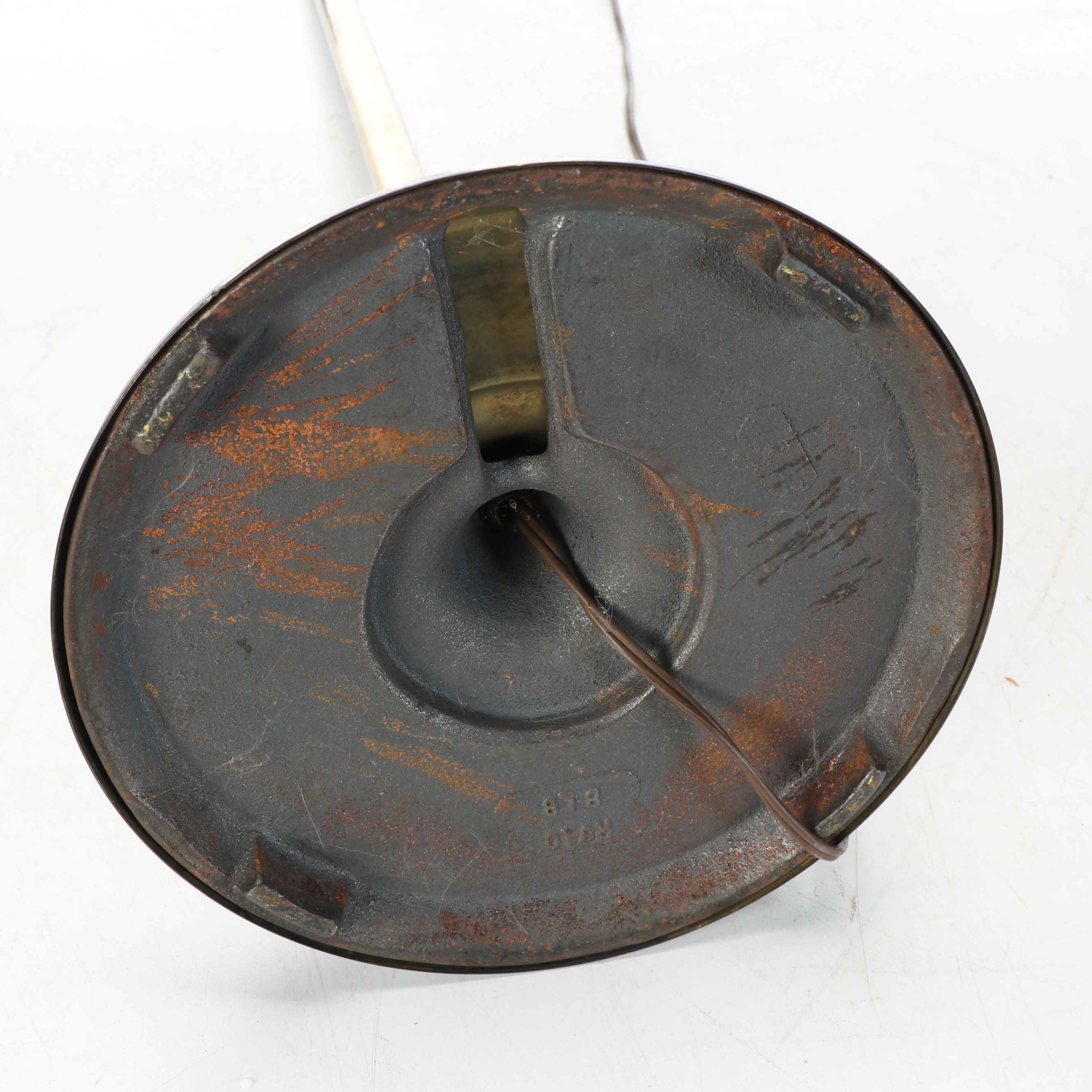 Victorian Student Style Cast Metal Offset Library Floor Lamp, Vintage