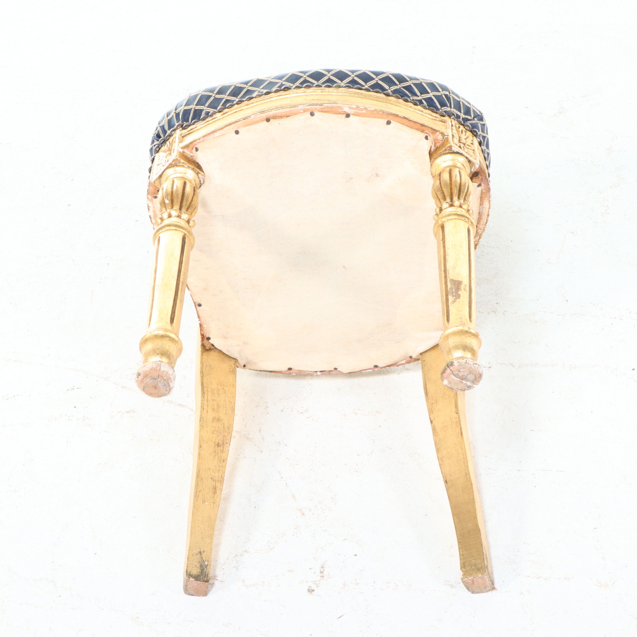 Pair of Louis XVI Style Giltwood Side Chairs, 20th Century