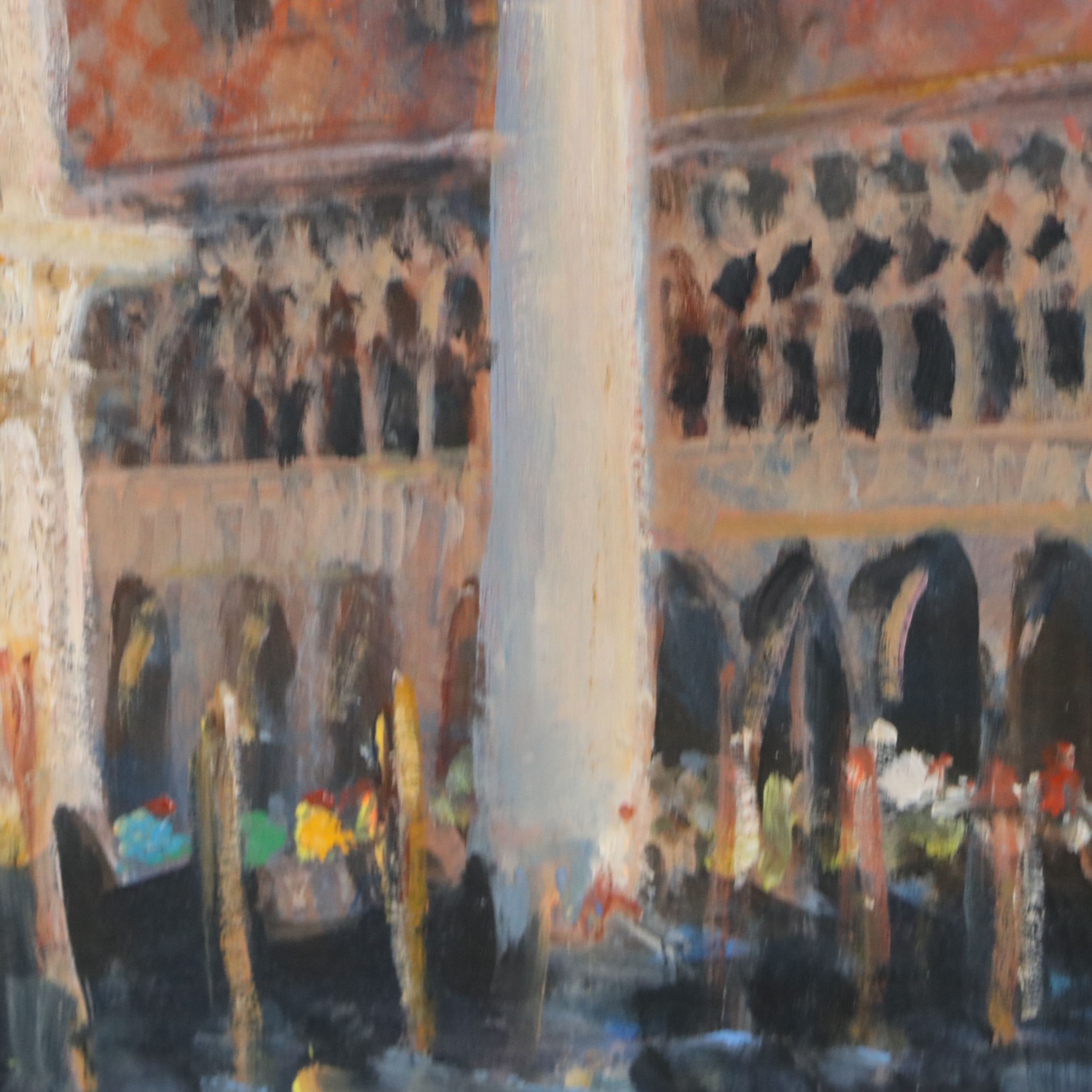Nino Pippa Oil Painting "Venezia - Palazzo del Doge," 2018