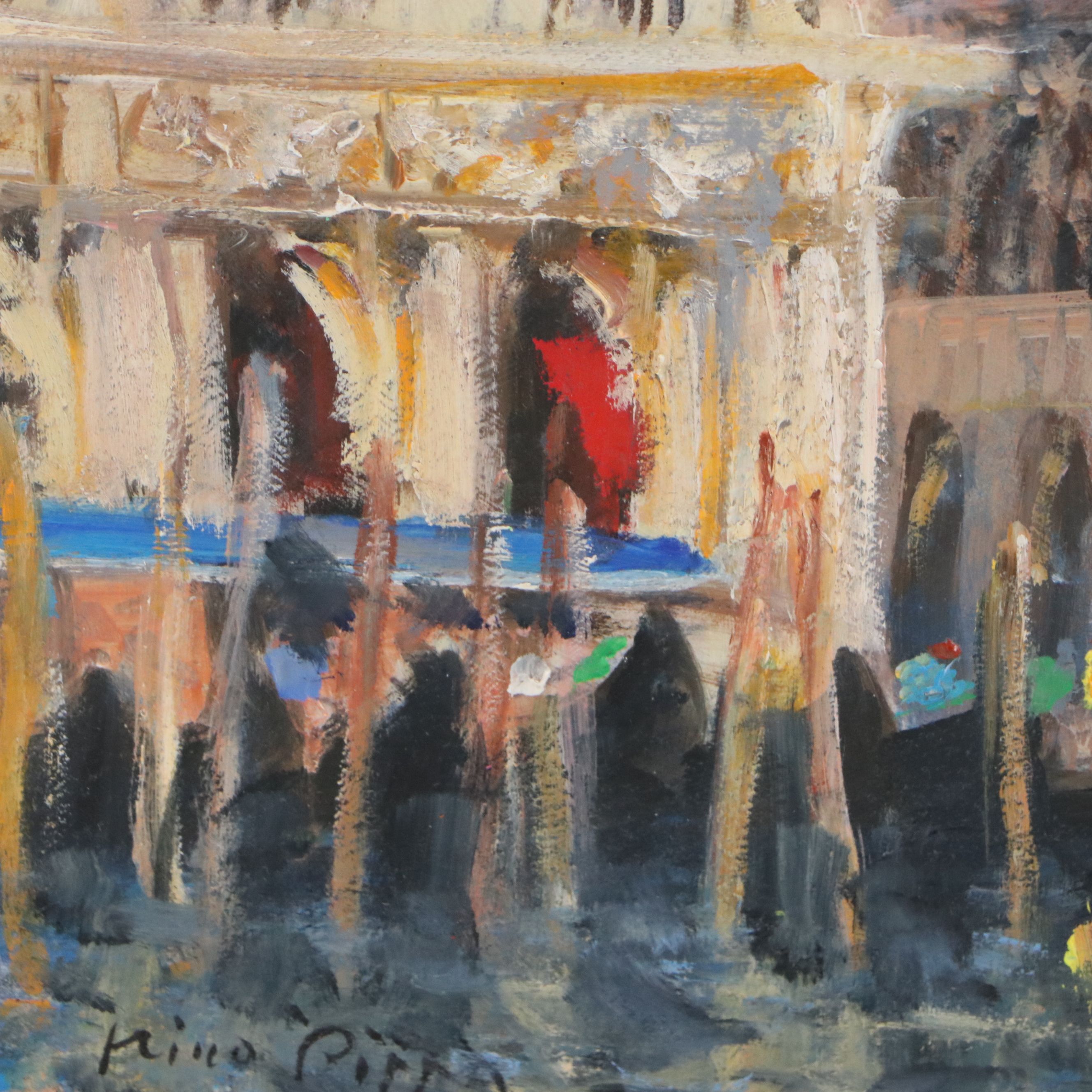 Nino Pippa Oil Painting "Venezia - Palazzo del Doge," 2018