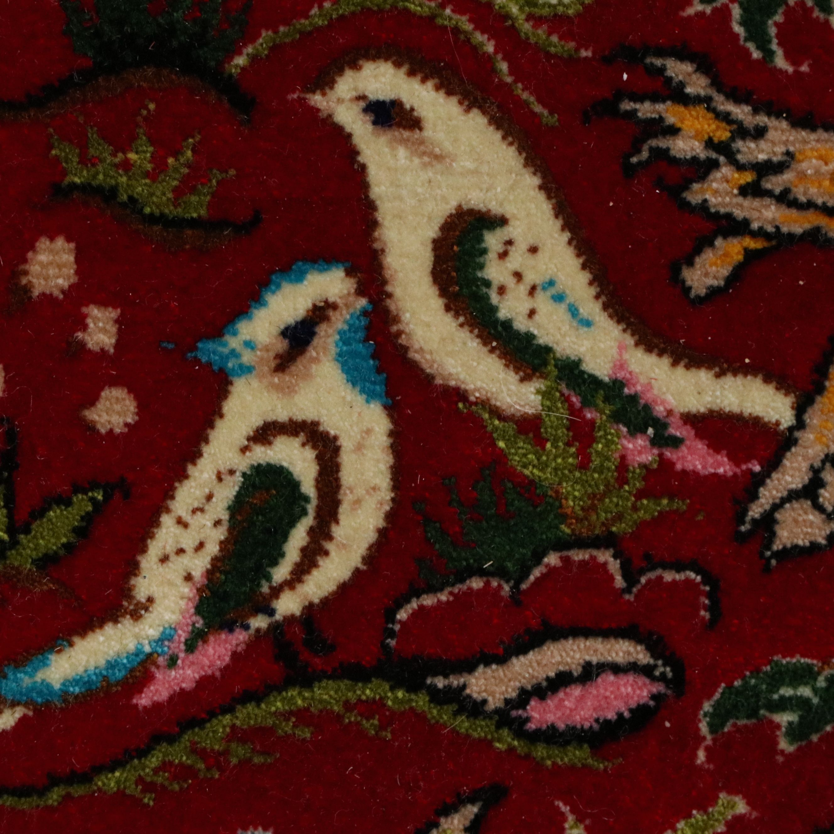 6'8 x 10'7 Machine Made Turkish Qom Style Silk Area Rug