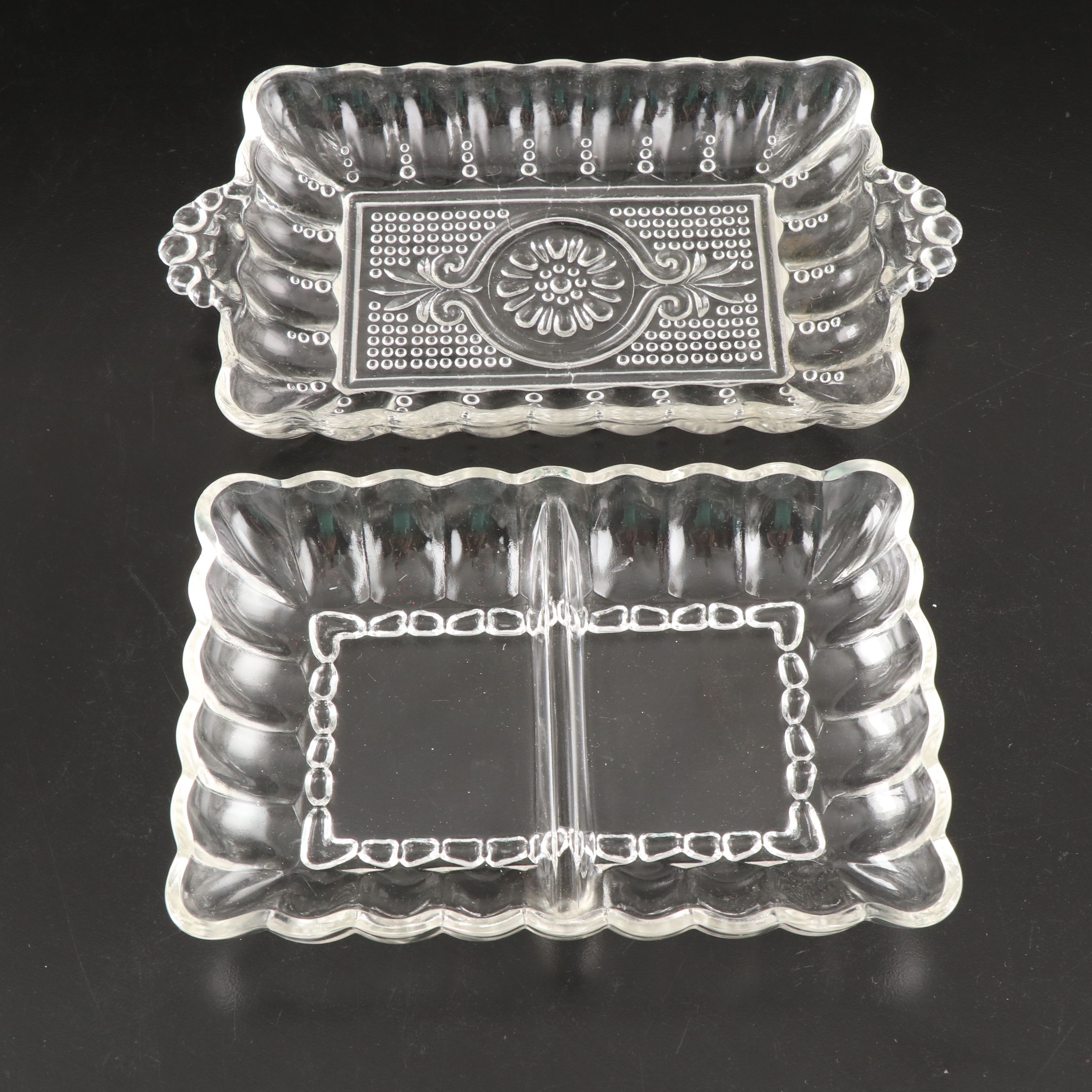 Fostoria "Century" 3-Part Relish with More Divided Dishes and Serveware