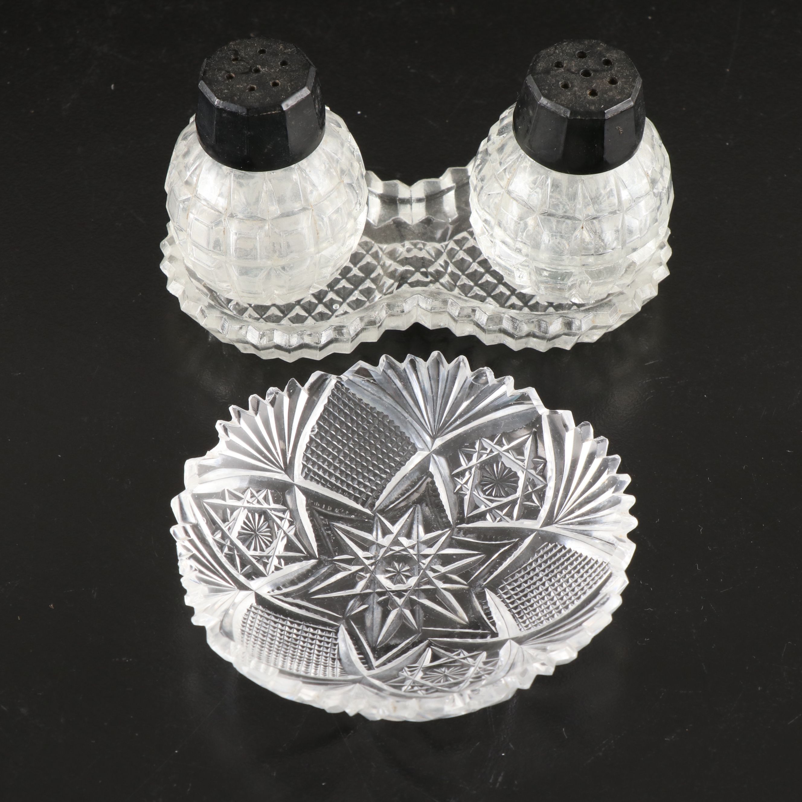 Fostoria "Century" 3-Part Relish with More Divided Dishes and Serveware