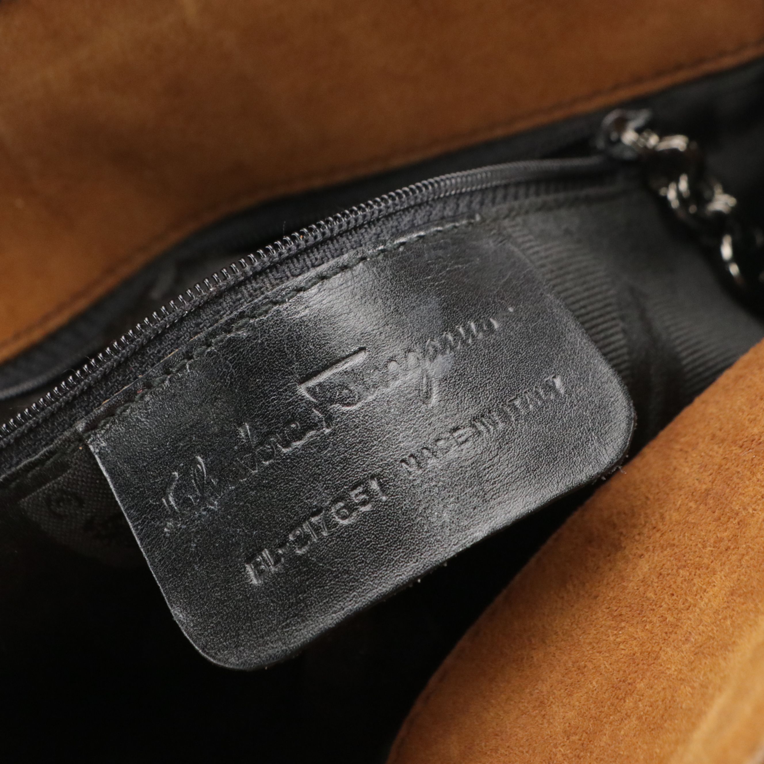 Salvatore Ferragamo Two-Way Bag in Brown Suede and Calfskin Leather