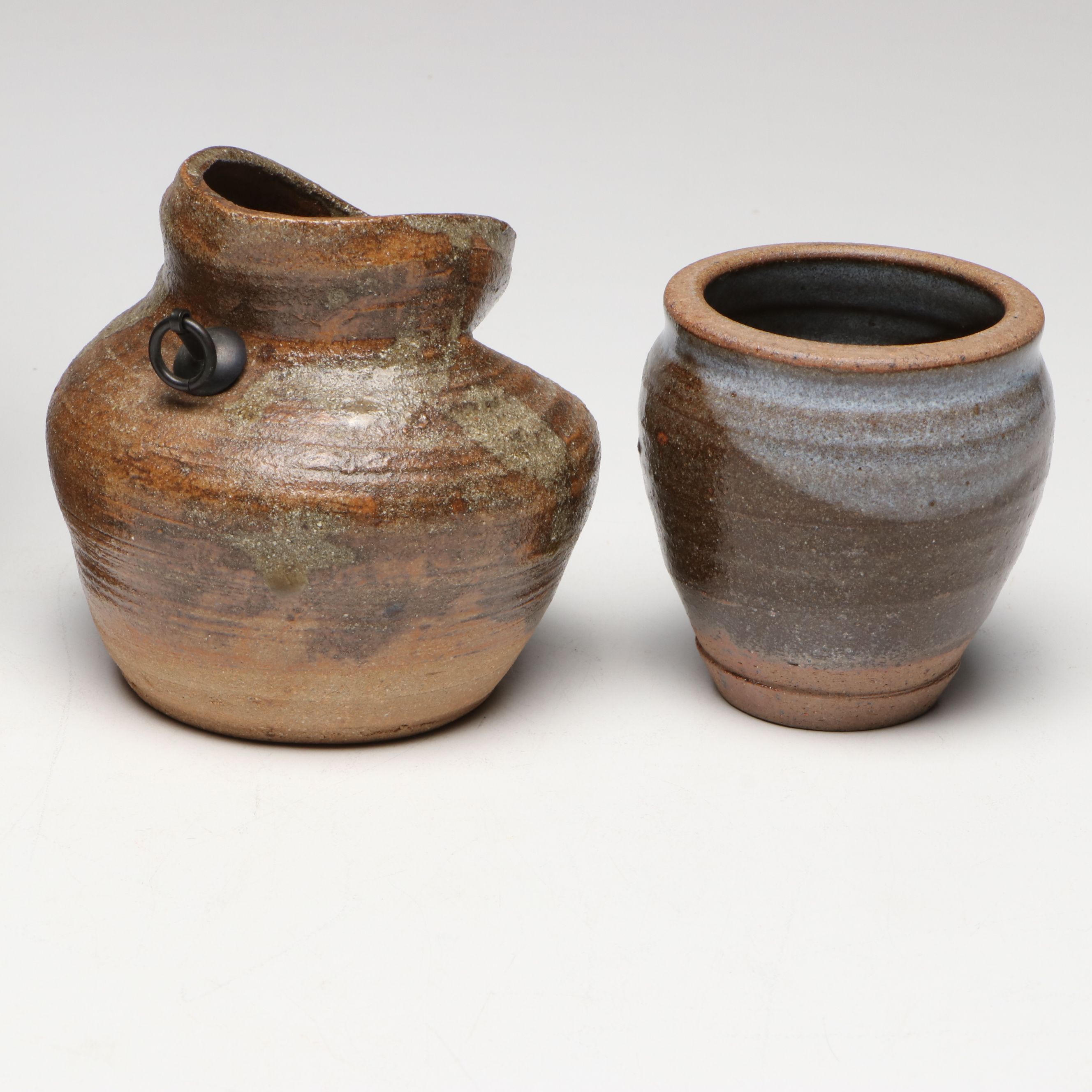 Japanese Bizen Ware Art Pottery Vases and Dishes