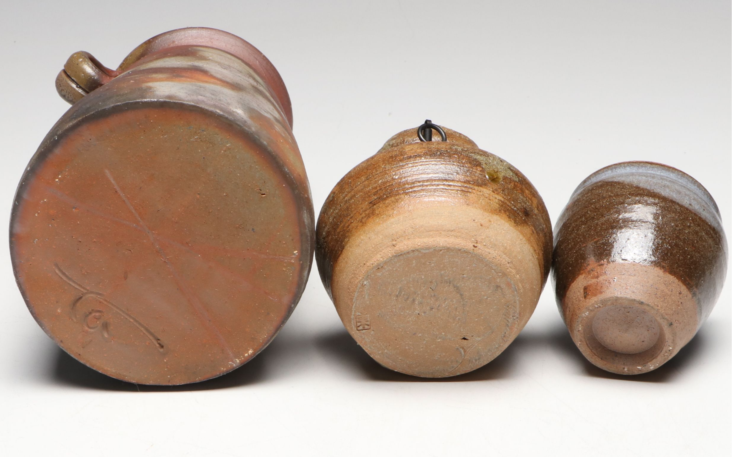 Japanese Bizen Ware Art Pottery Vases and Dishes