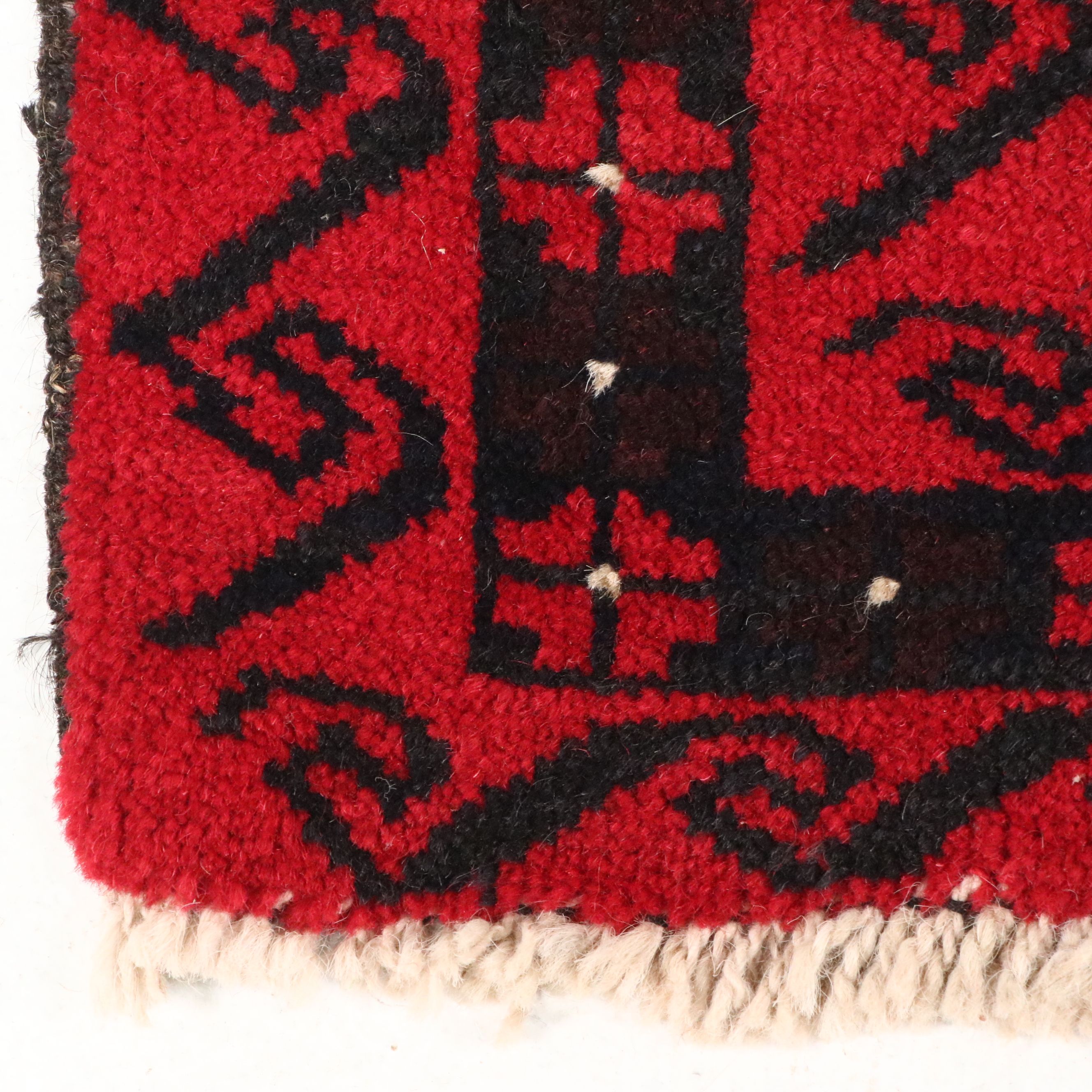 2'11 x 4'11 Hand-Knotted Afghan Baluch Prayer Rug