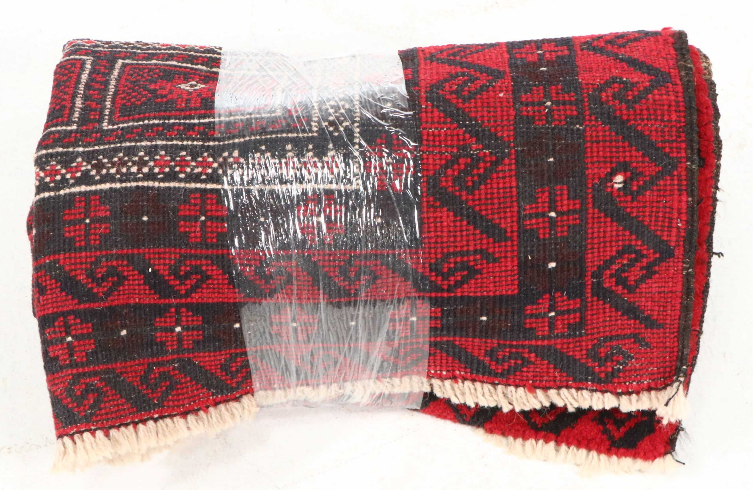 2'11 x 4'11 Hand-Knotted Afghan Baluch Prayer Rug