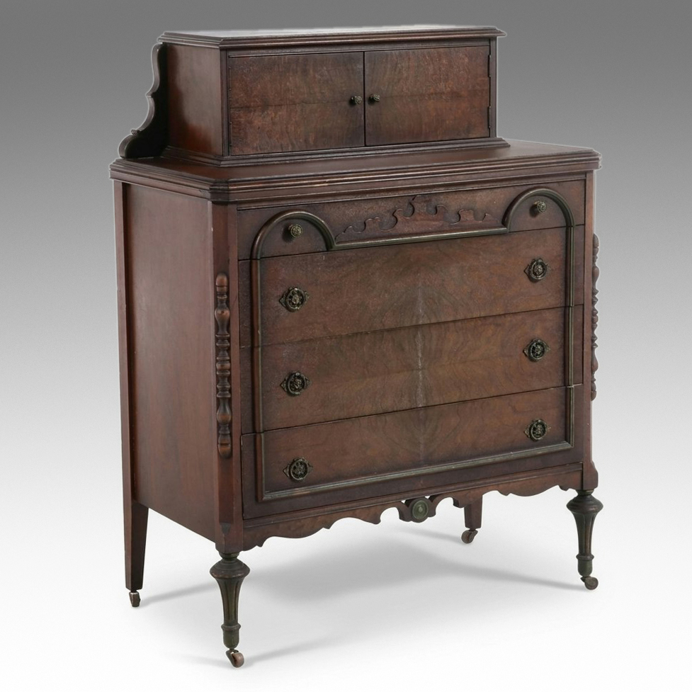 Victorian Style Tall Chest, Early 20th Century