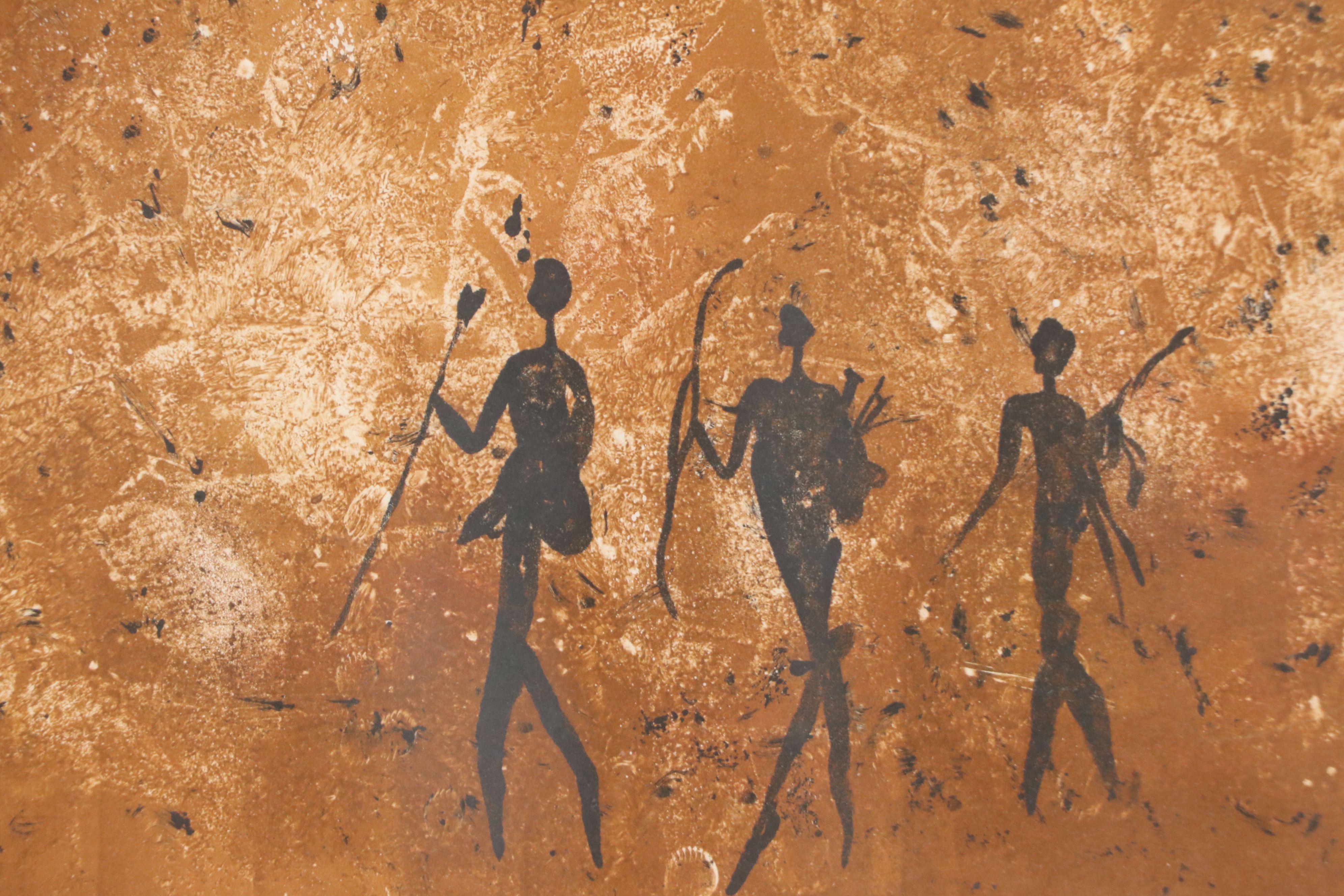 Sue Bridgeman Monotype of Figures, 20th Century