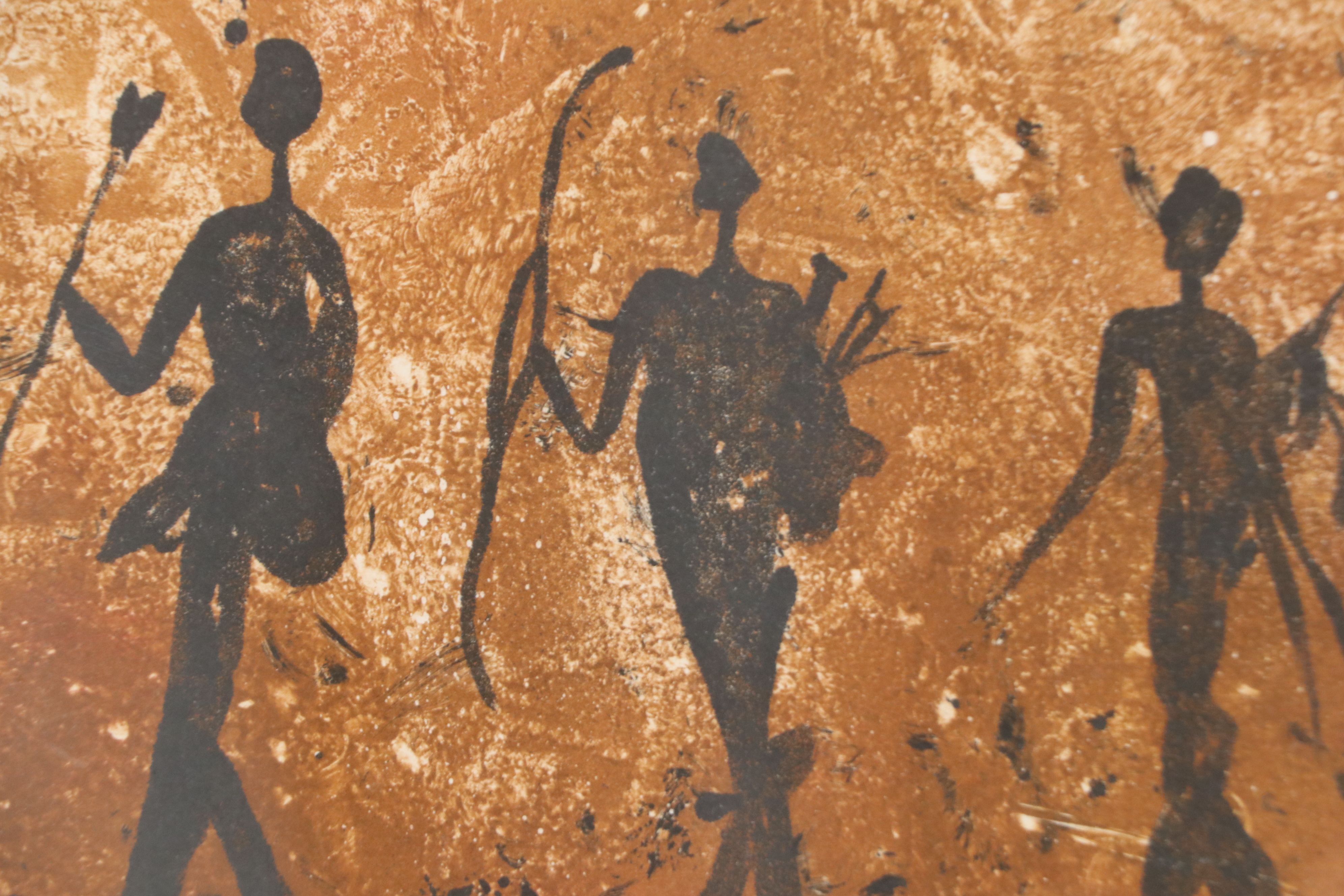 Sue Bridgeman Monotype of Figures, 20th Century