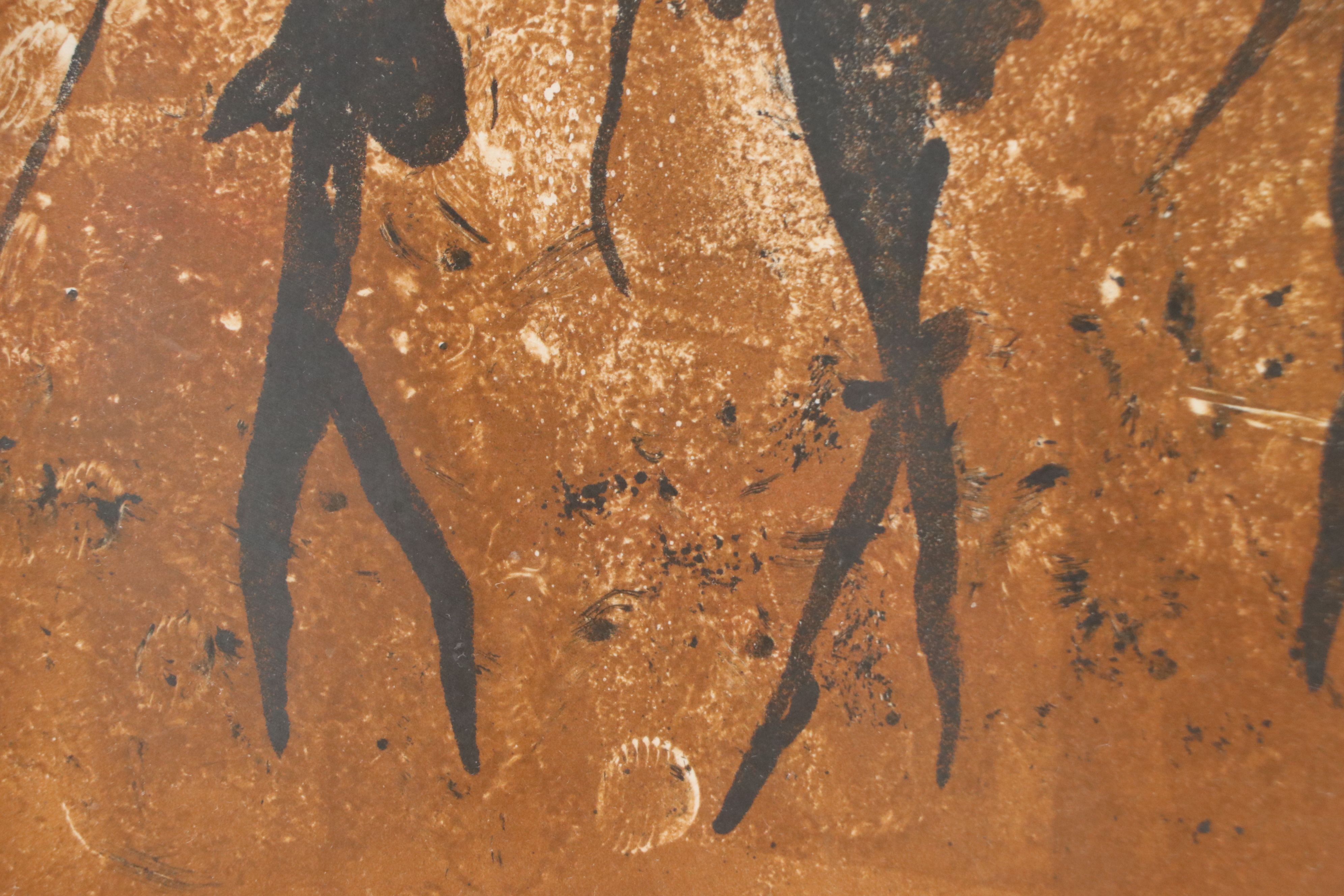 Sue Bridgeman Monotype of Figures, 20th Century