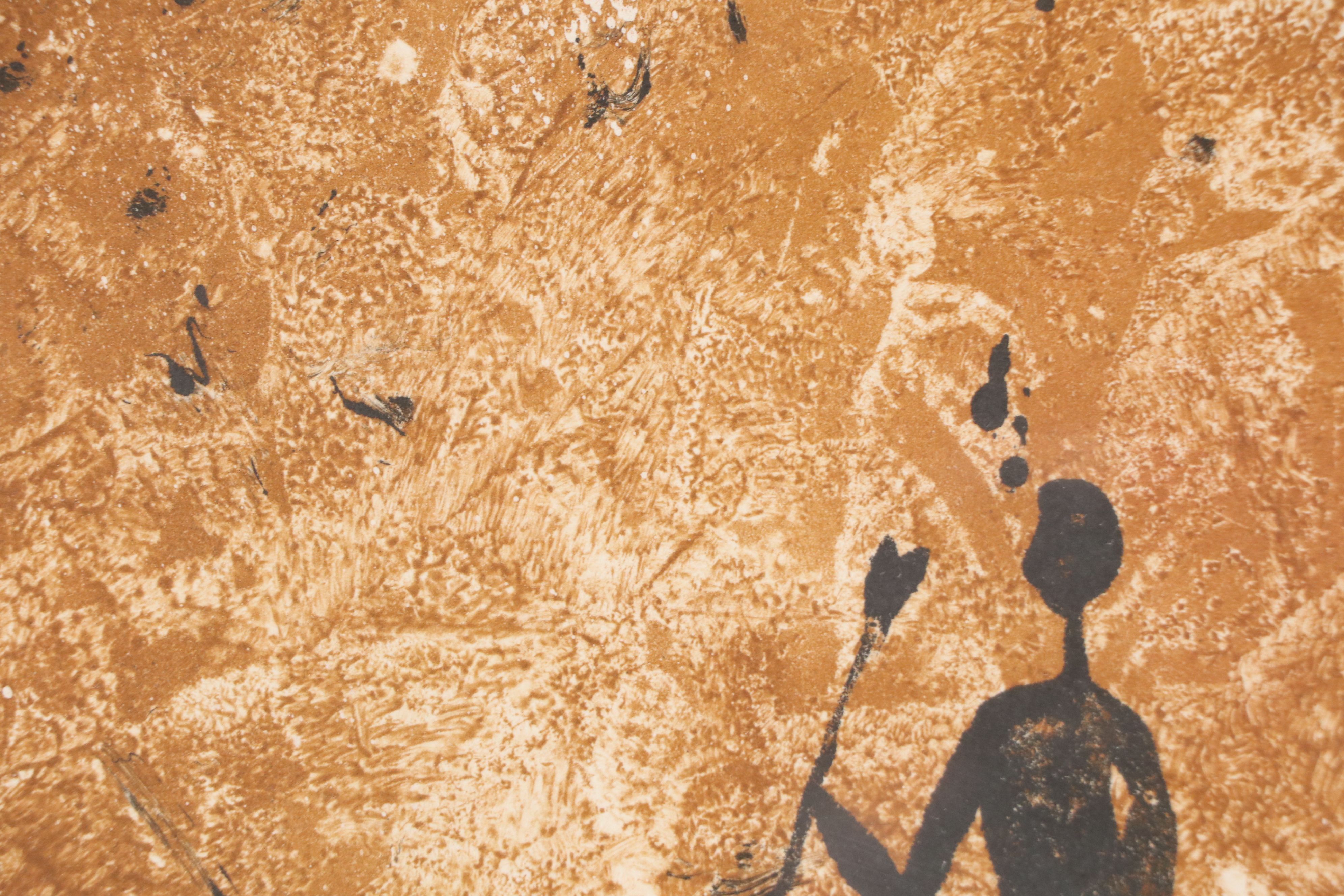 Sue Bridgeman Monotype of Figures, 20th Century