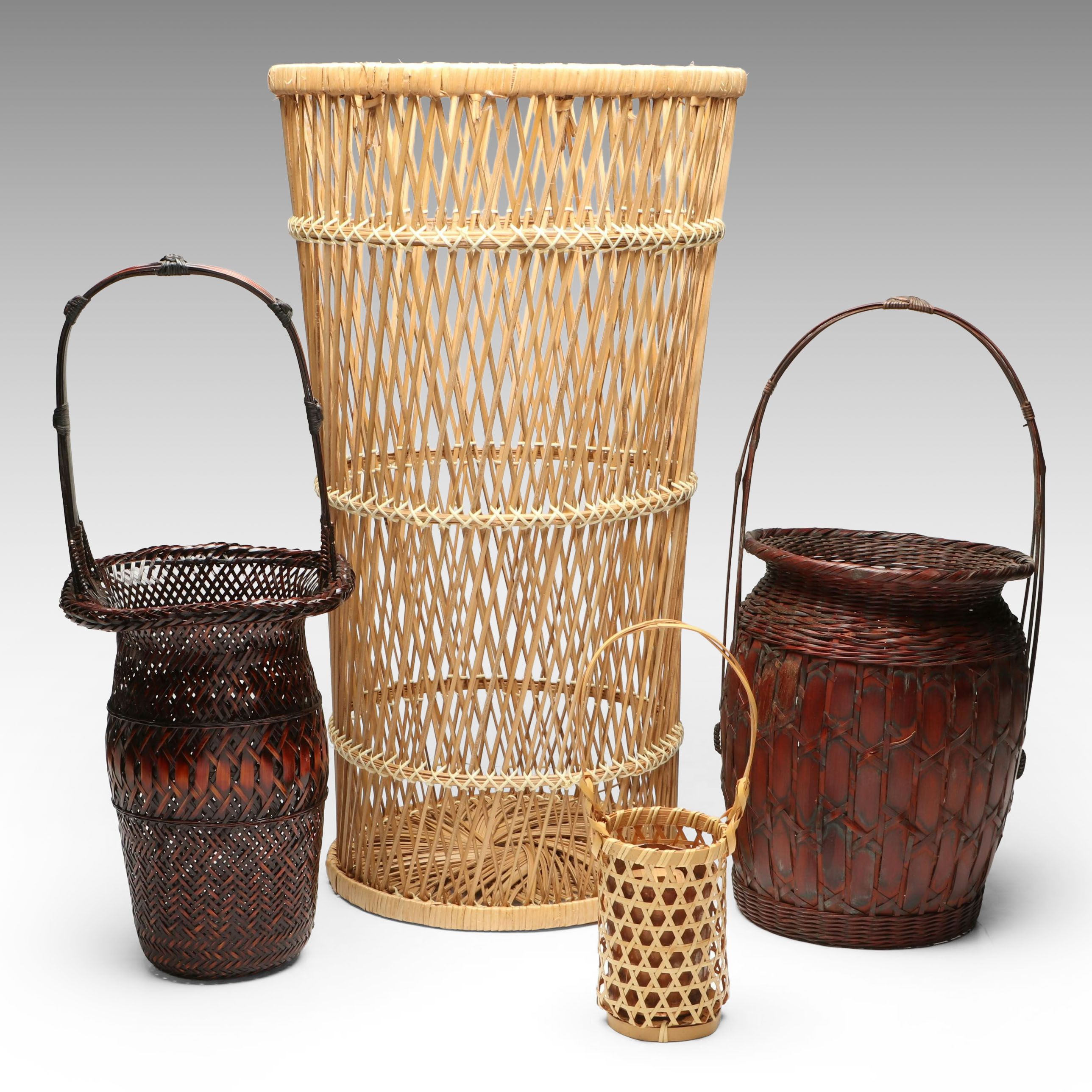 Japanese Handcrafted Bamboo Baskets