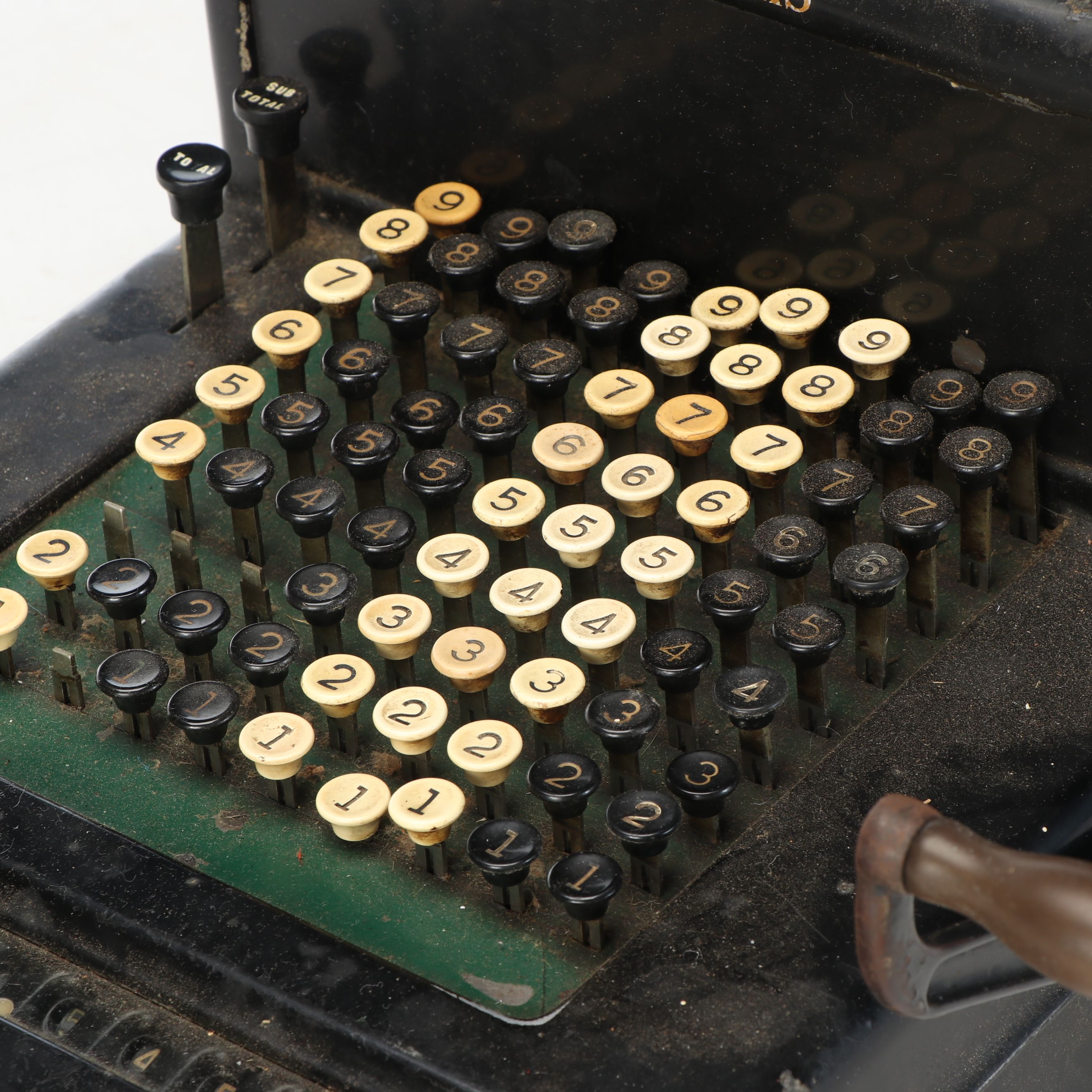 Burroughs Vintage Adding Machine and Cash Register, Mid-20th Century