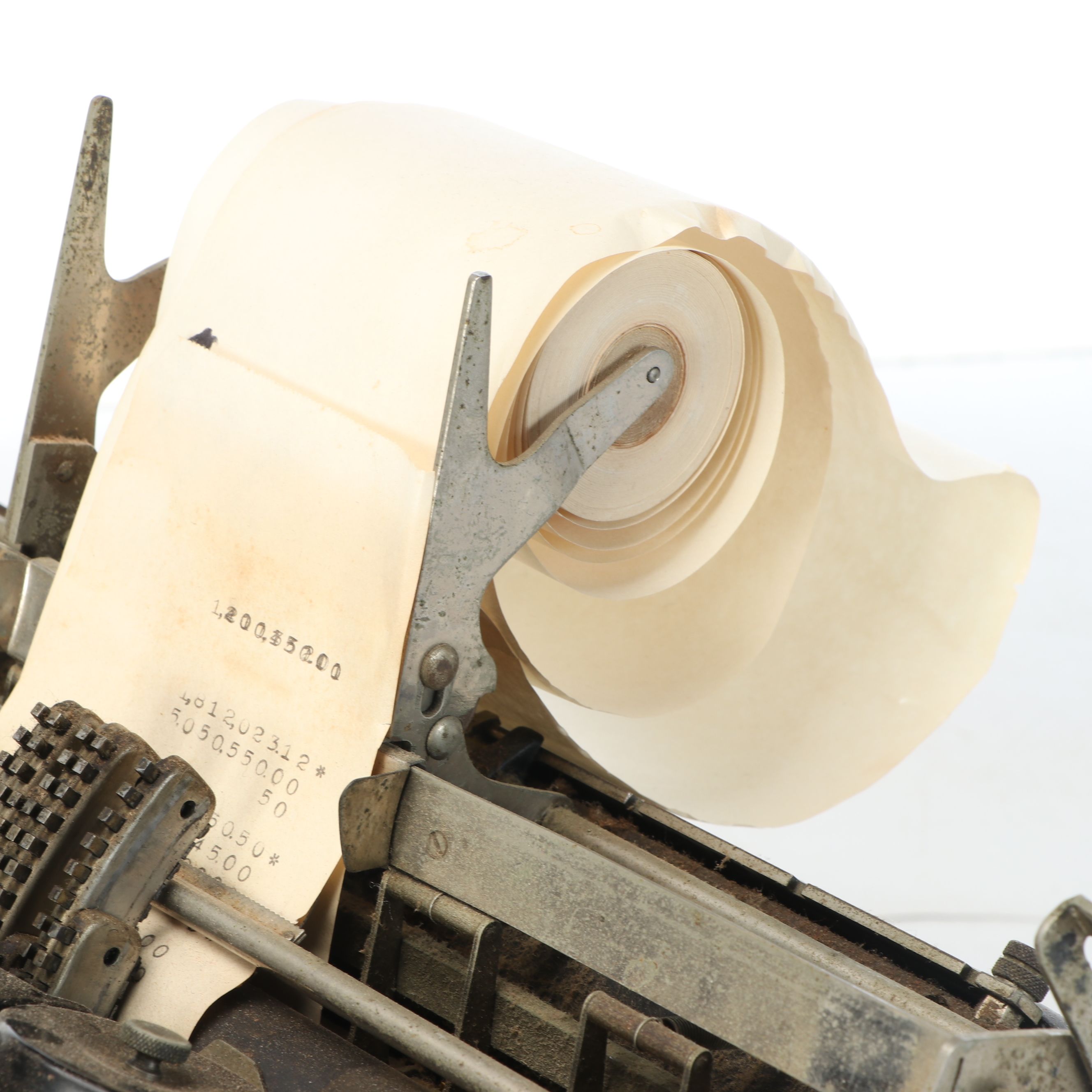 Burroughs Vintage Adding Machine and Cash Register, Mid-20th Century
