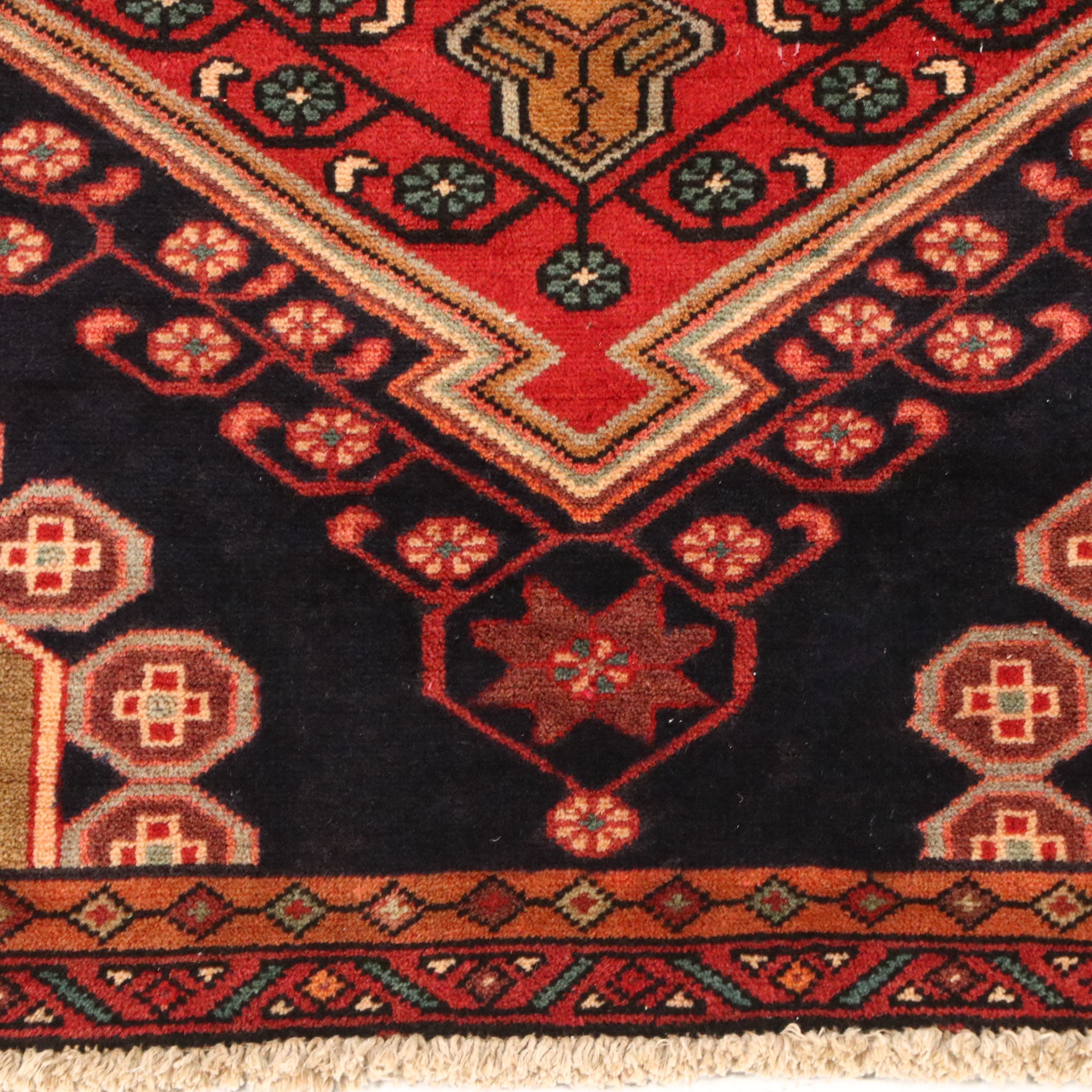 4'2 x 10'3 Hand-Knotted Persian Kurdish Long Rug