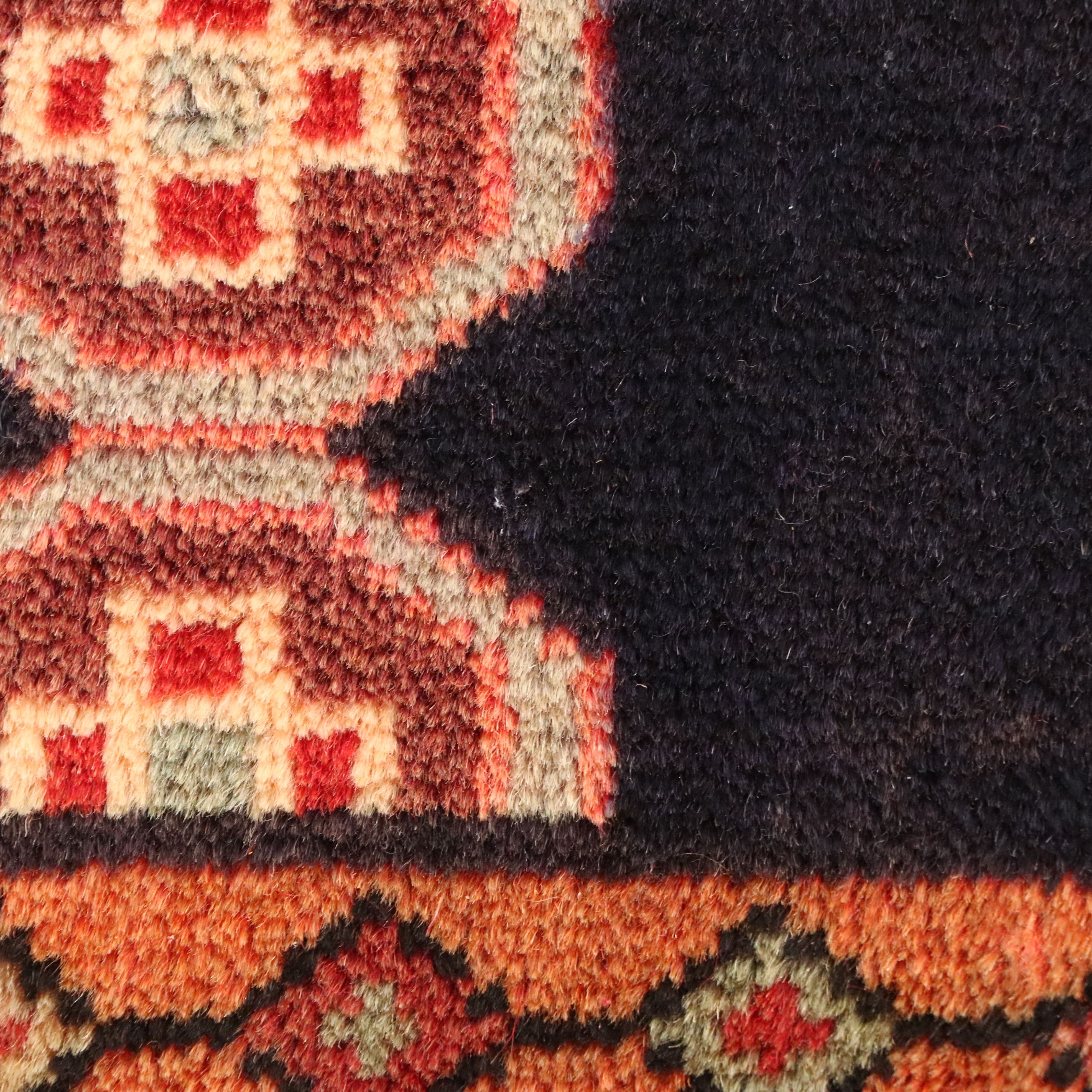 4'2 x 10'3 Hand-Knotted Persian Kurdish Long Rug