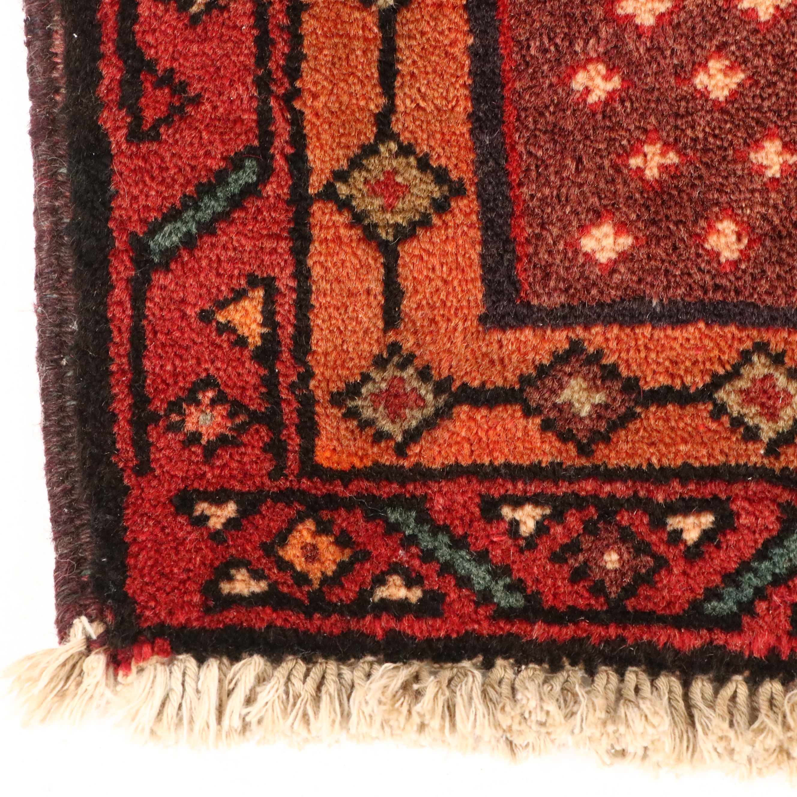 4'2 x 10'3 Hand-Knotted Persian Kurdish Long Rug