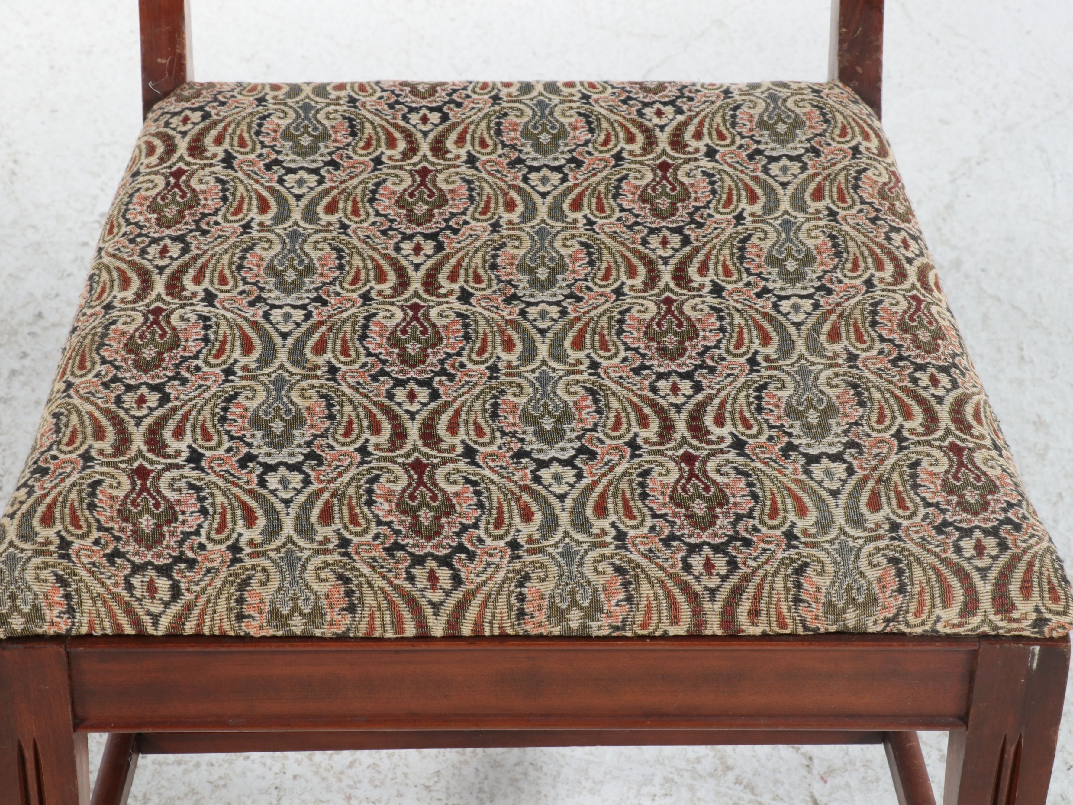 Set of Four Duncan Phyfe Style Mahogany Side Chairs with Lyre Backs