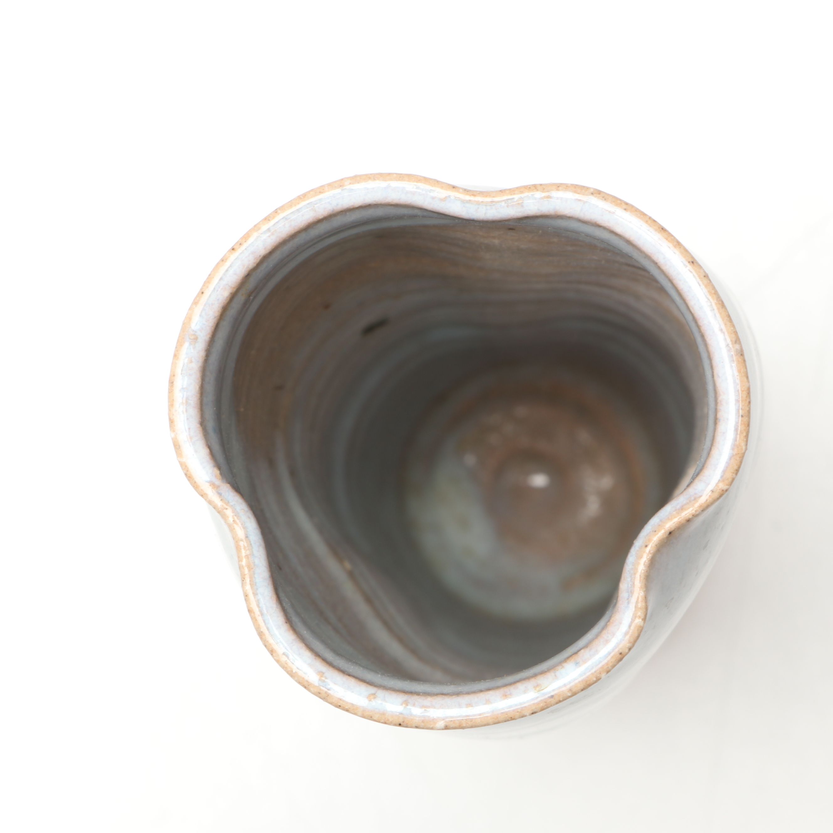 Frankoma Fluted Bowl with Other Studio Art Pottery Bowls and Vases