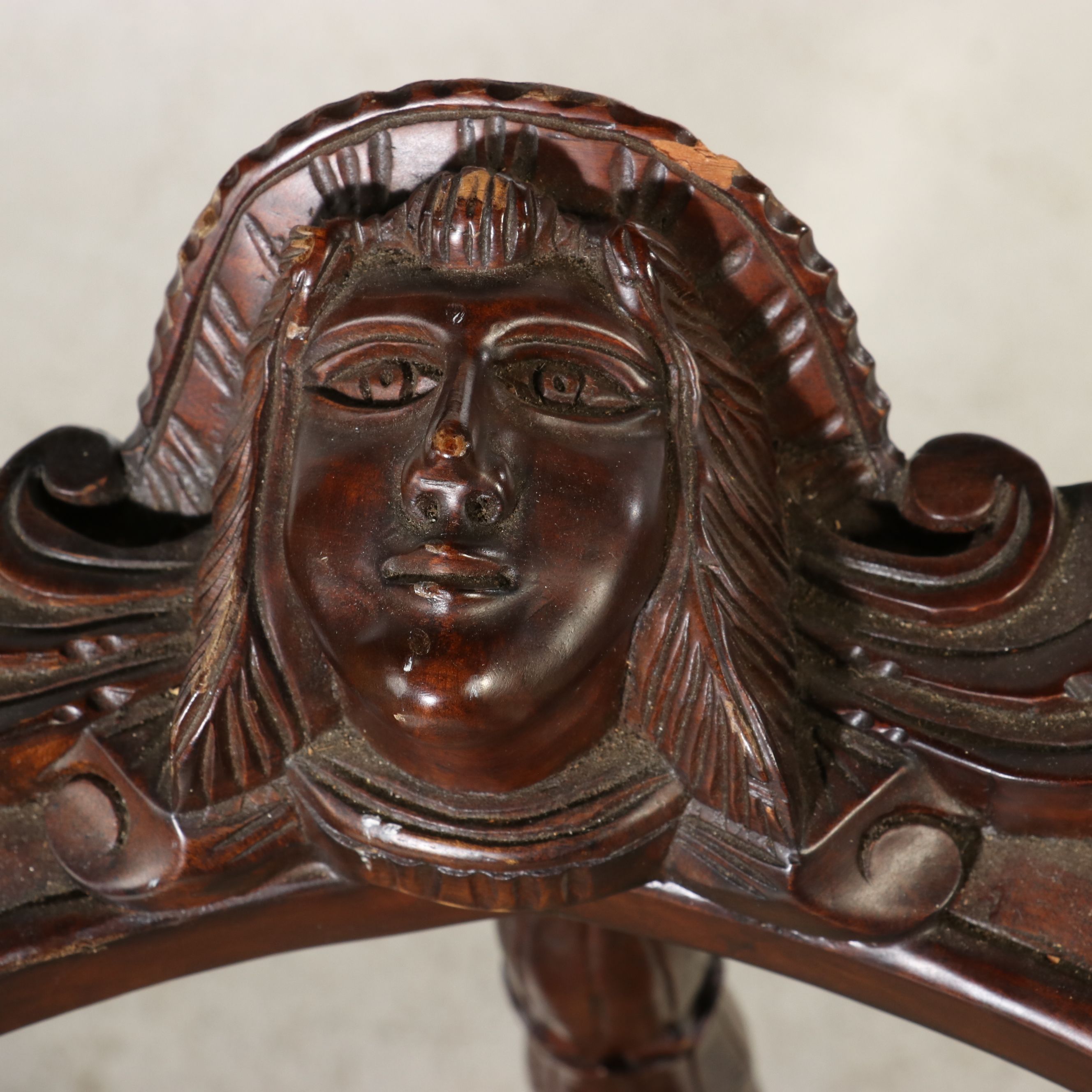 Victorian Carved Mahogany Tête-à-Tête