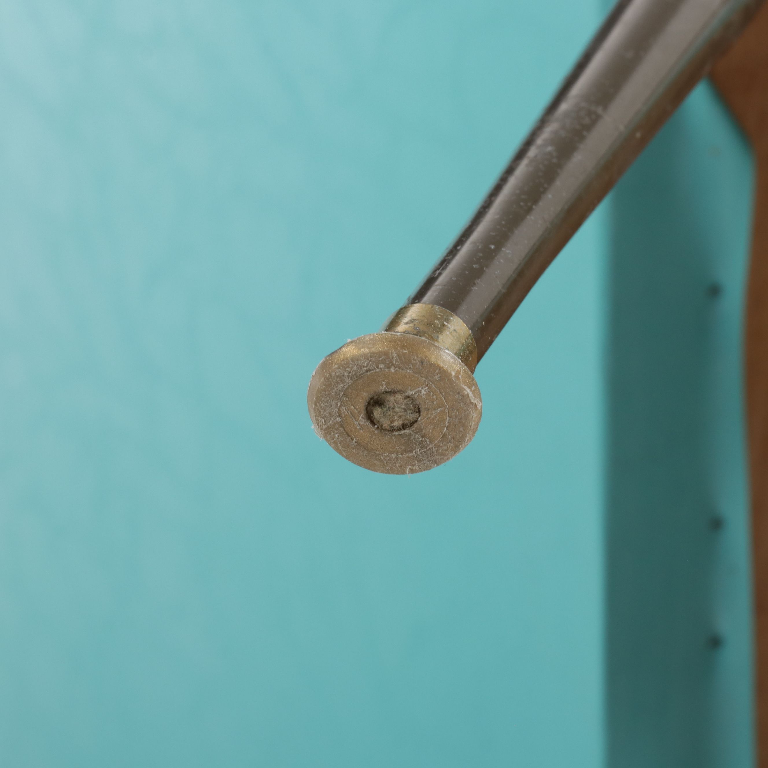 Mid Century Modern Turquoise Vinyl Lounge Chair