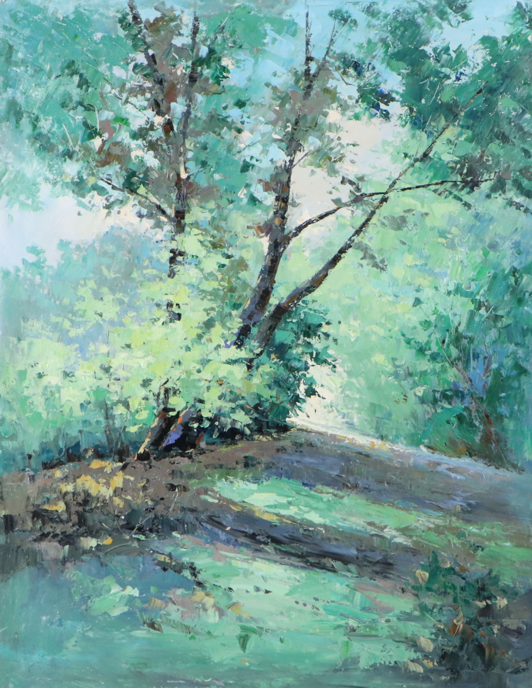 Ping Oil Painting "Melancholy," Circa 2026