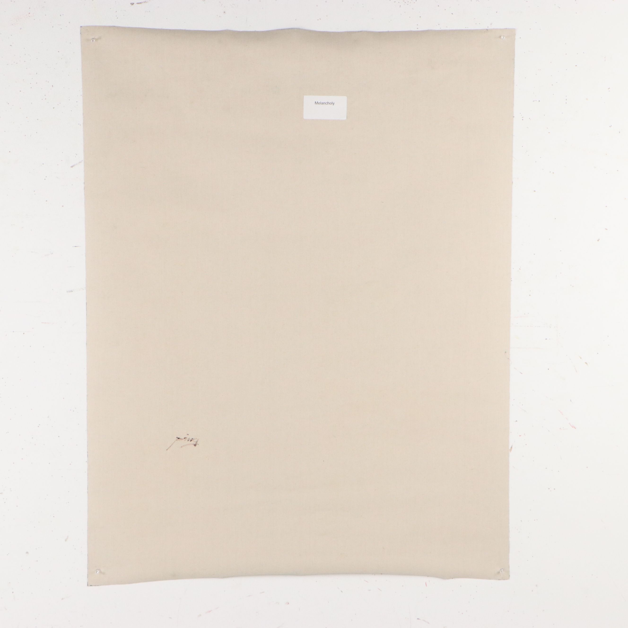 Ping Oil Painting "Melancholy," Circa 2026