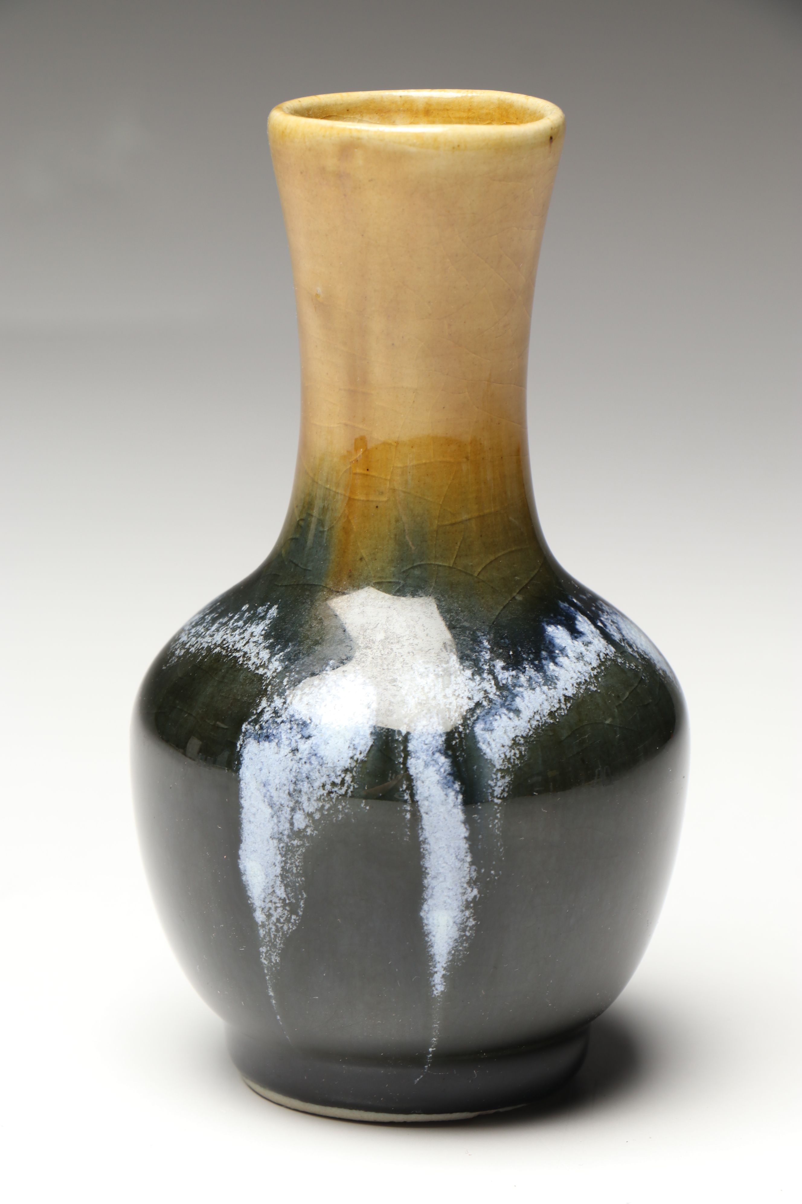 Japanese Art Pottery Ikebana Flower Frog with Vase, Trays, and More Tableware