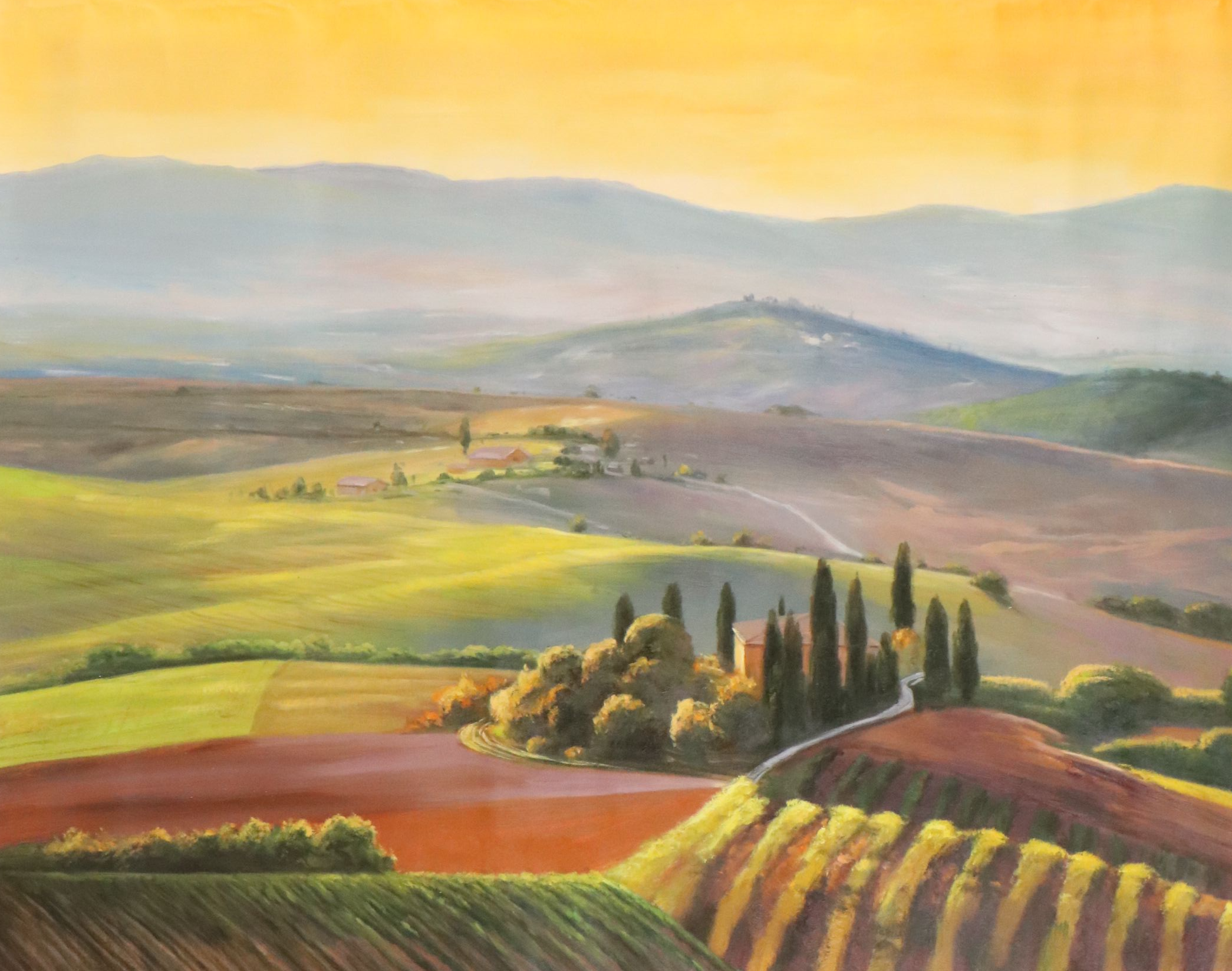Xie Oil Painting "A Day in Tuscany," Circa 2026