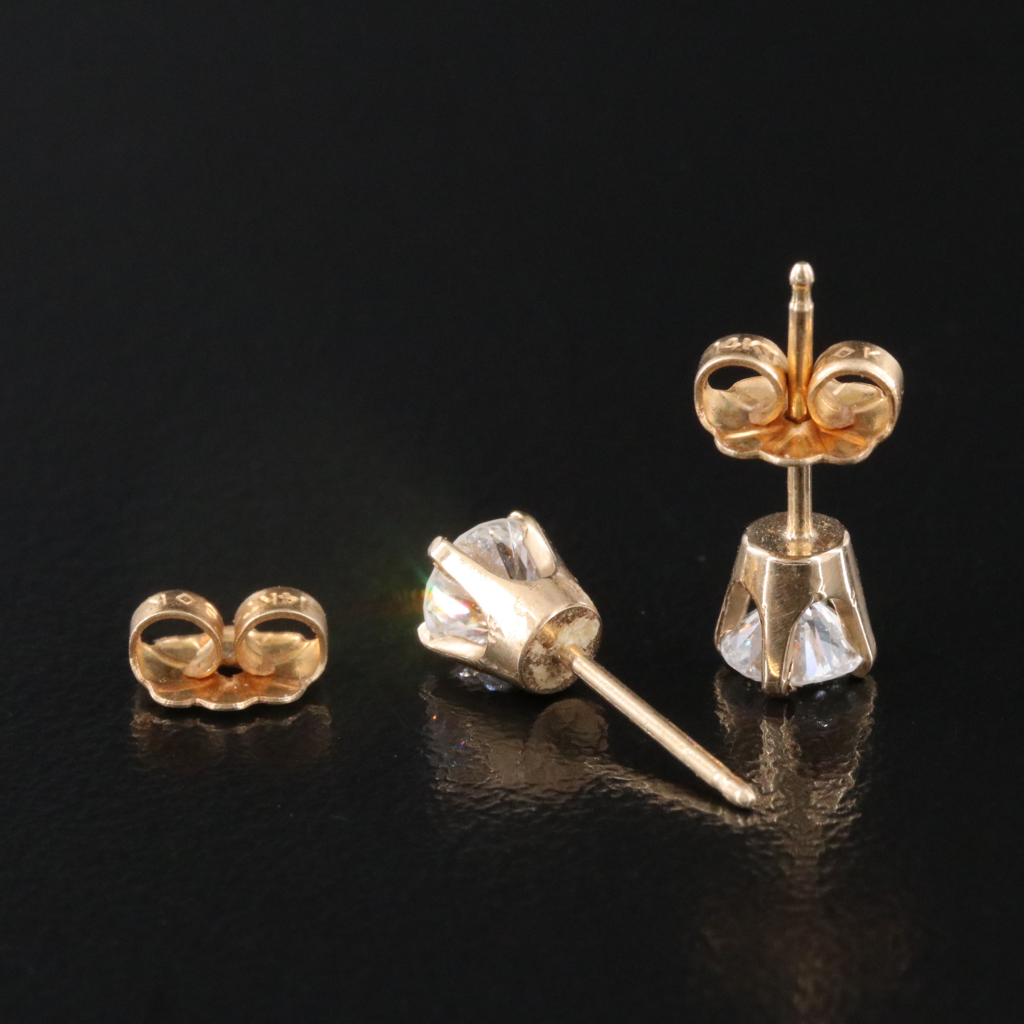 14K 0.80 CTW Diamond Stud Earrings