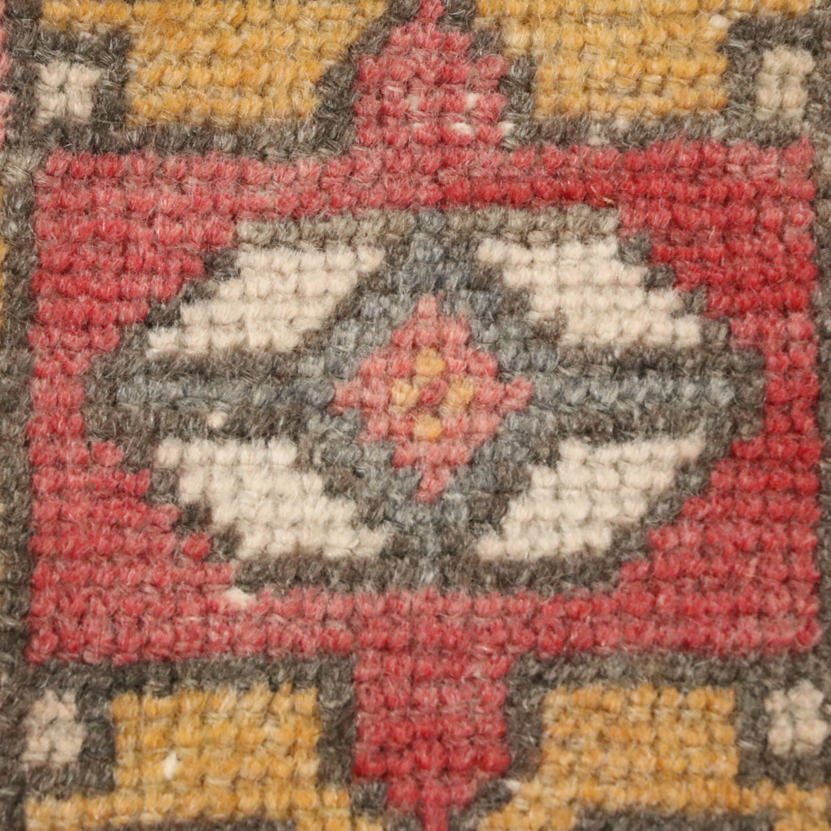 3'8 x 5'7 Hand-Knotted Turkish Anatolian Area Rug