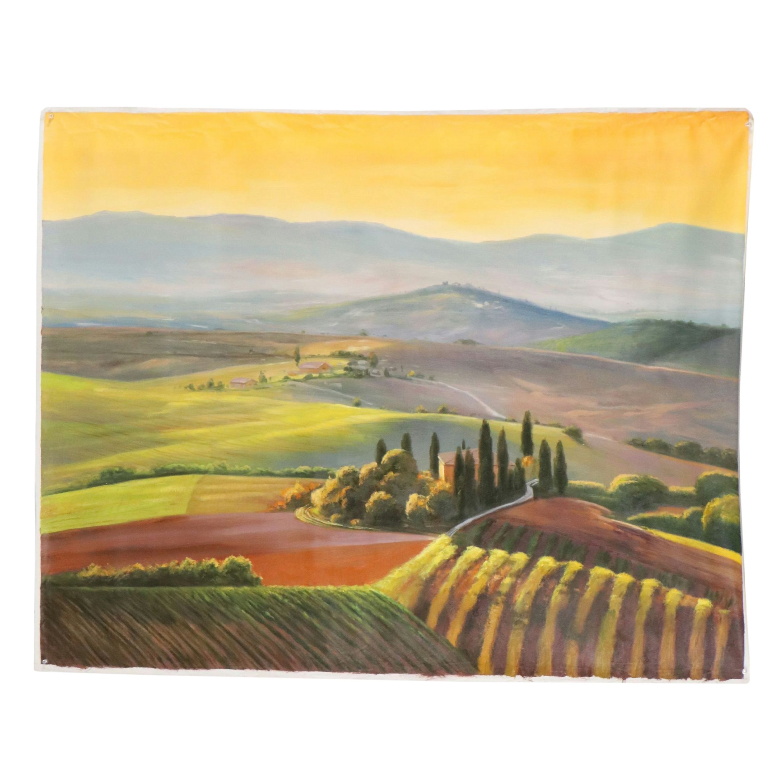 Xie Oil Painting "A Day in Tuscany," Circa 2026