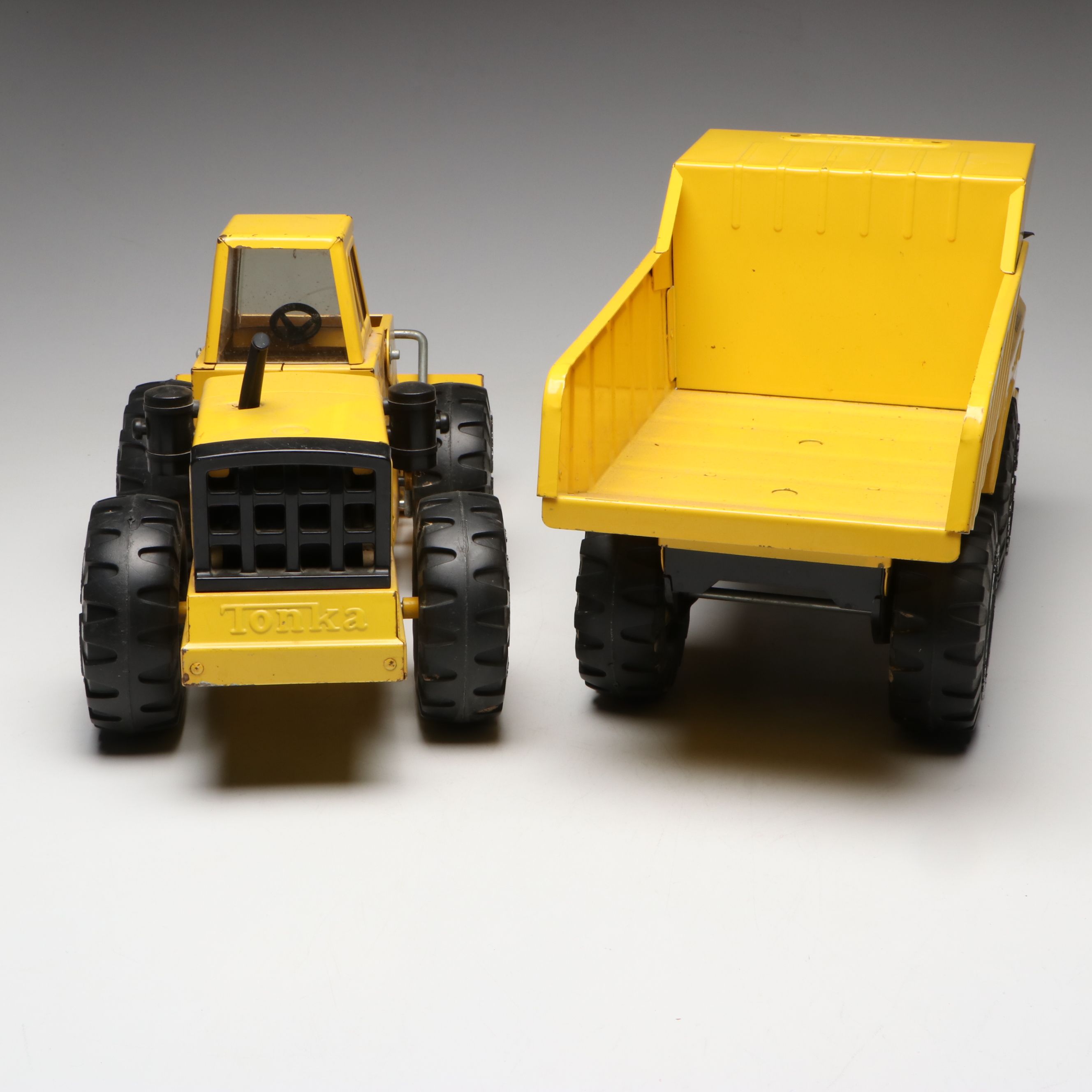 Mighty Tonka Front-End Loader, Dump Truck and More Vintage Diecast Trucks