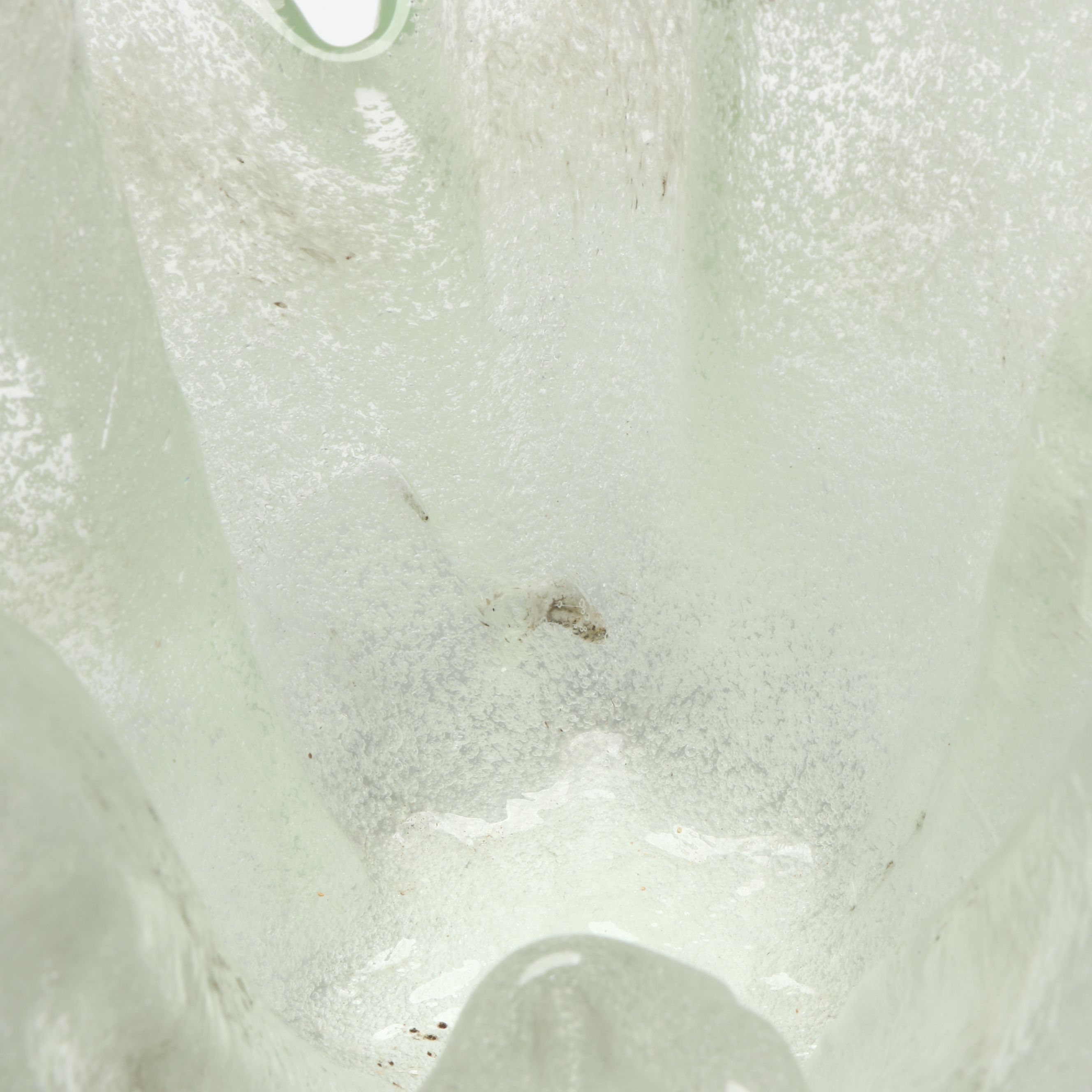 Confetti Art Glass Ball Vase with Bubble Handkerchief Bowl