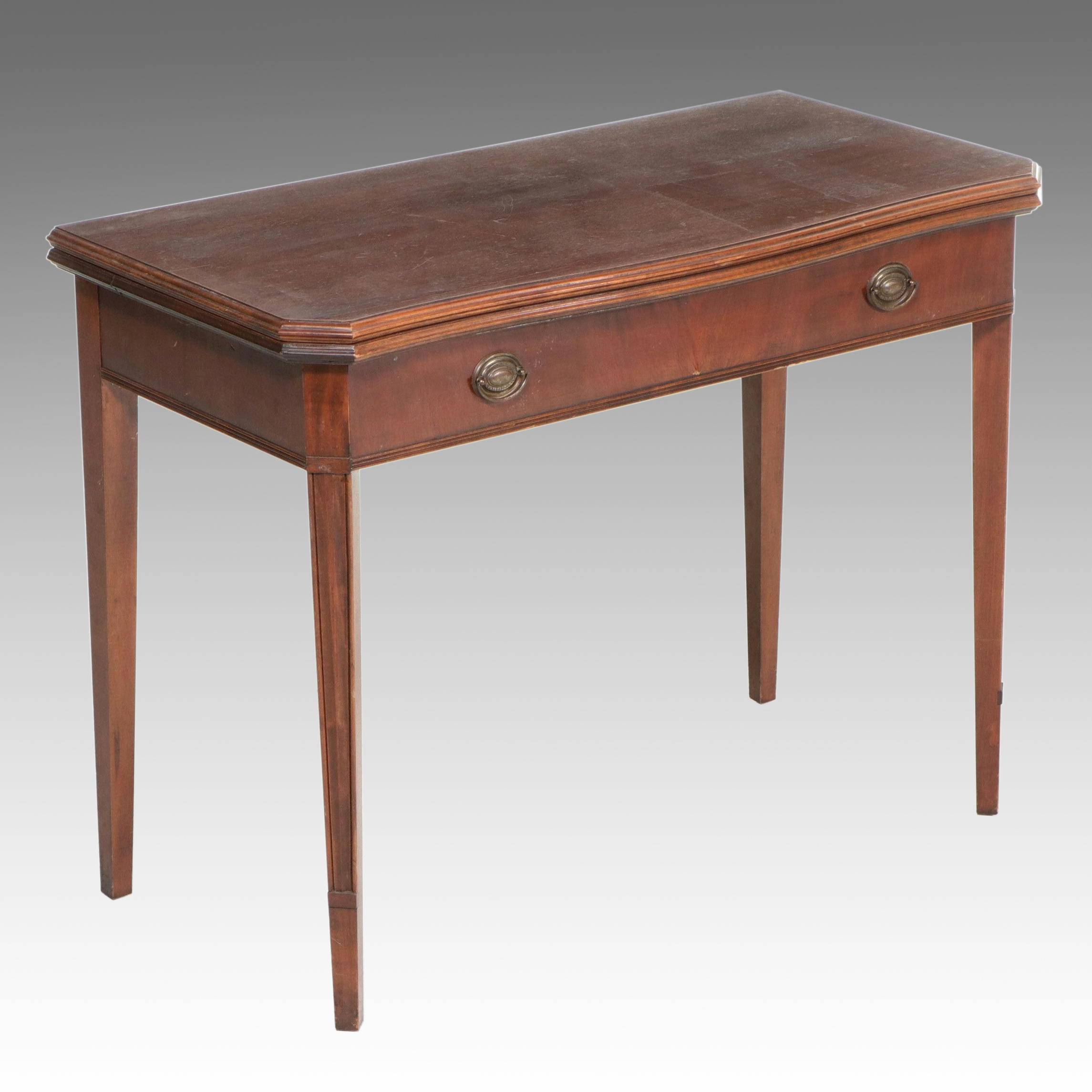 Federal Style Mahogany Games Table
