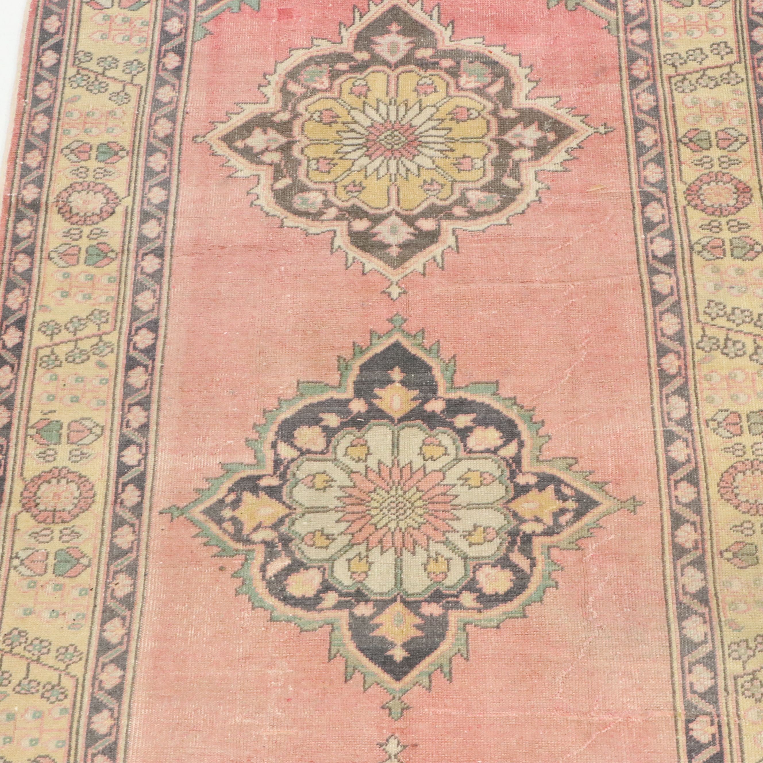 4'7 x 11'5 Hand-Knotted Persian Hamadan Long Rug