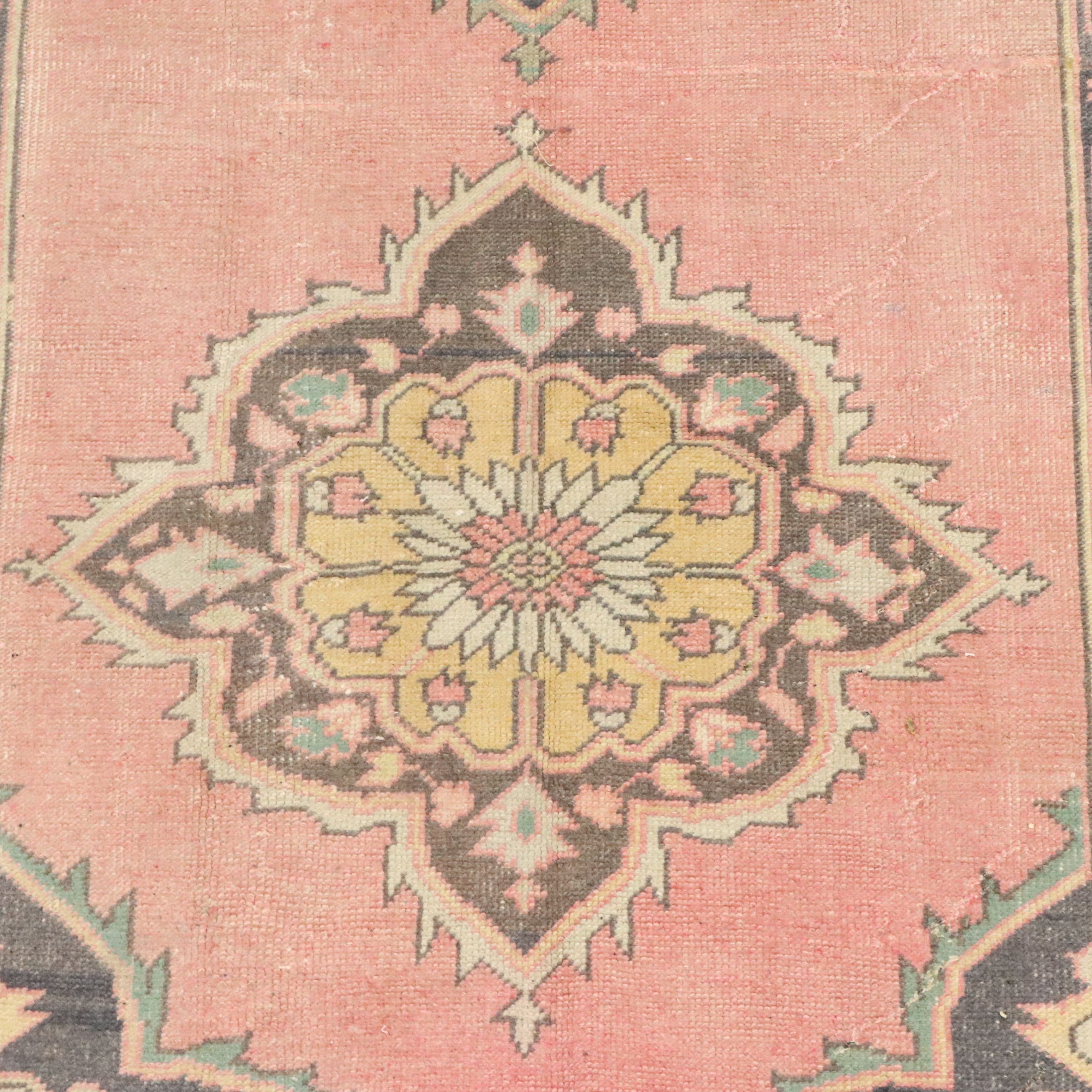 4'7 x 11'5 Hand-Knotted Persian Hamadan Long Rug