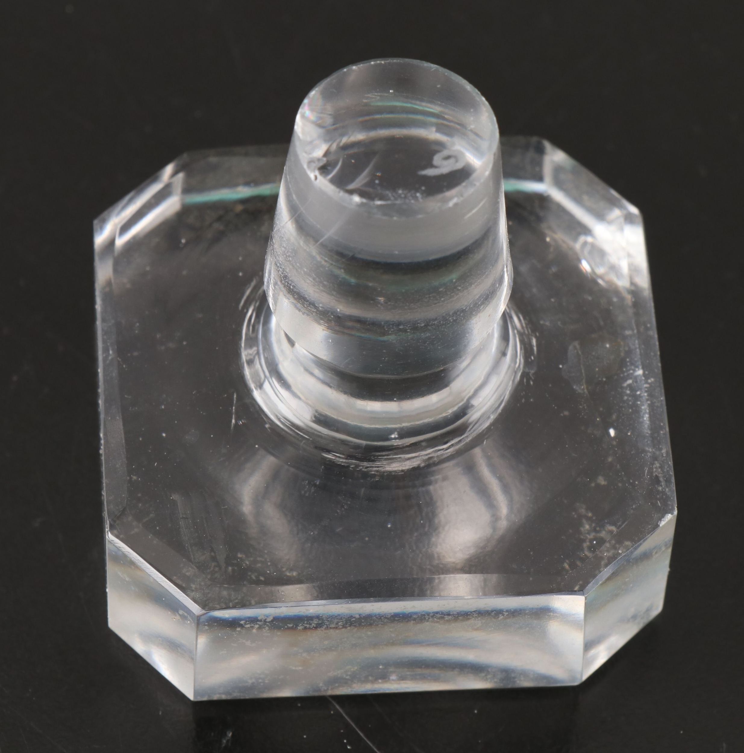 Richard E. Bishop Etched Crystal Waterfowl Stoppered Decanter