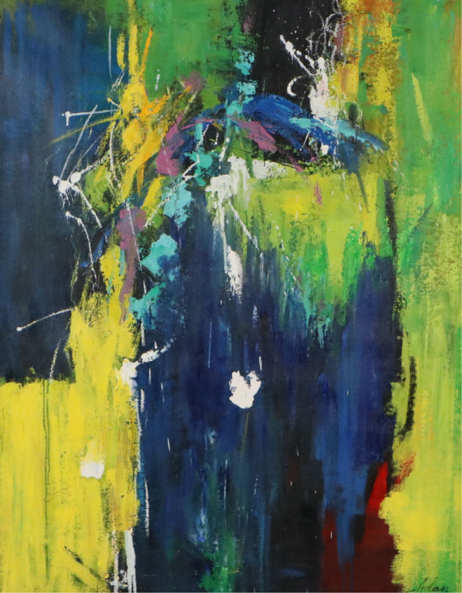 Adan Abstract Oil Painting "His Mind's Abstract"