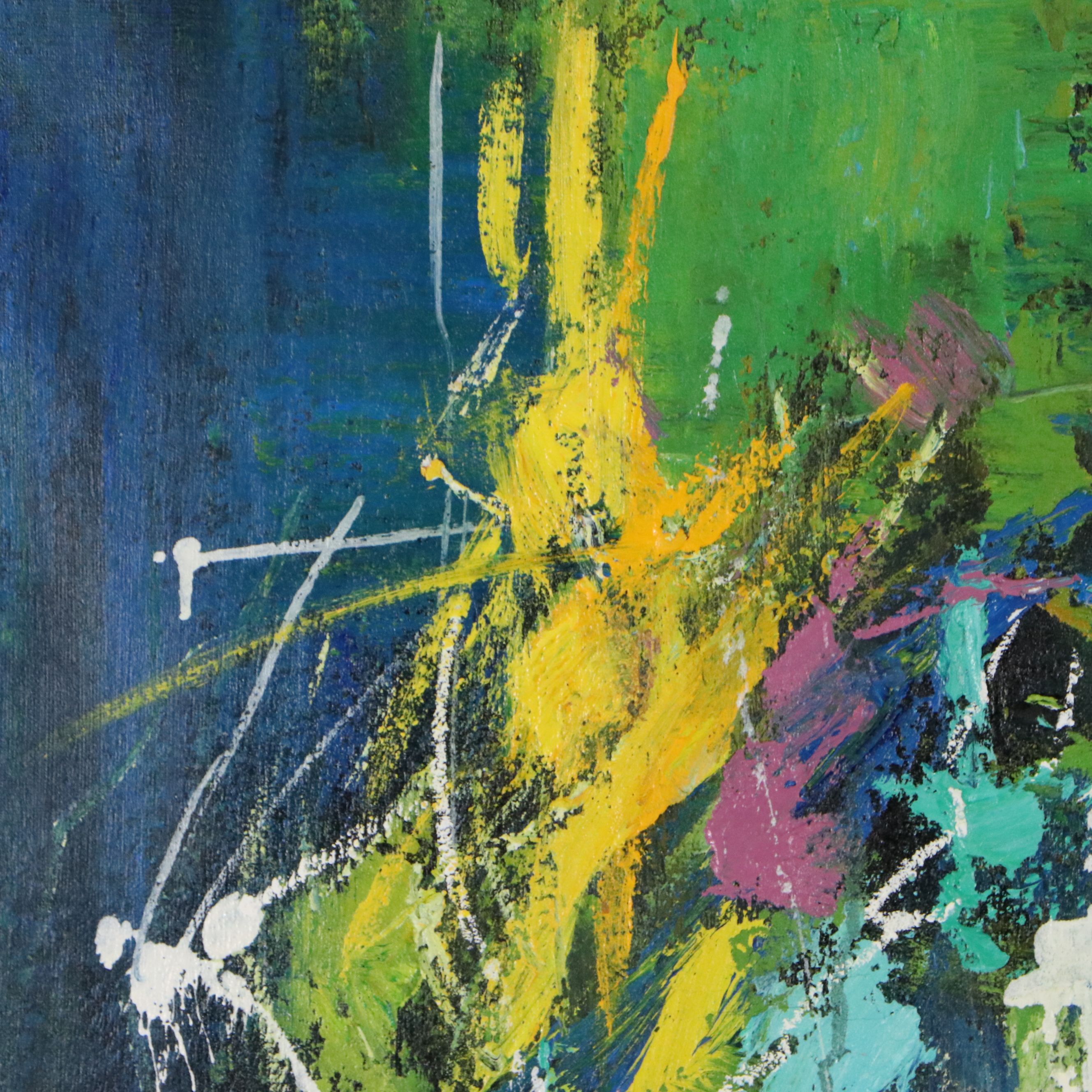 Adan Abstract Oil Painting "His Mind's Abstract"